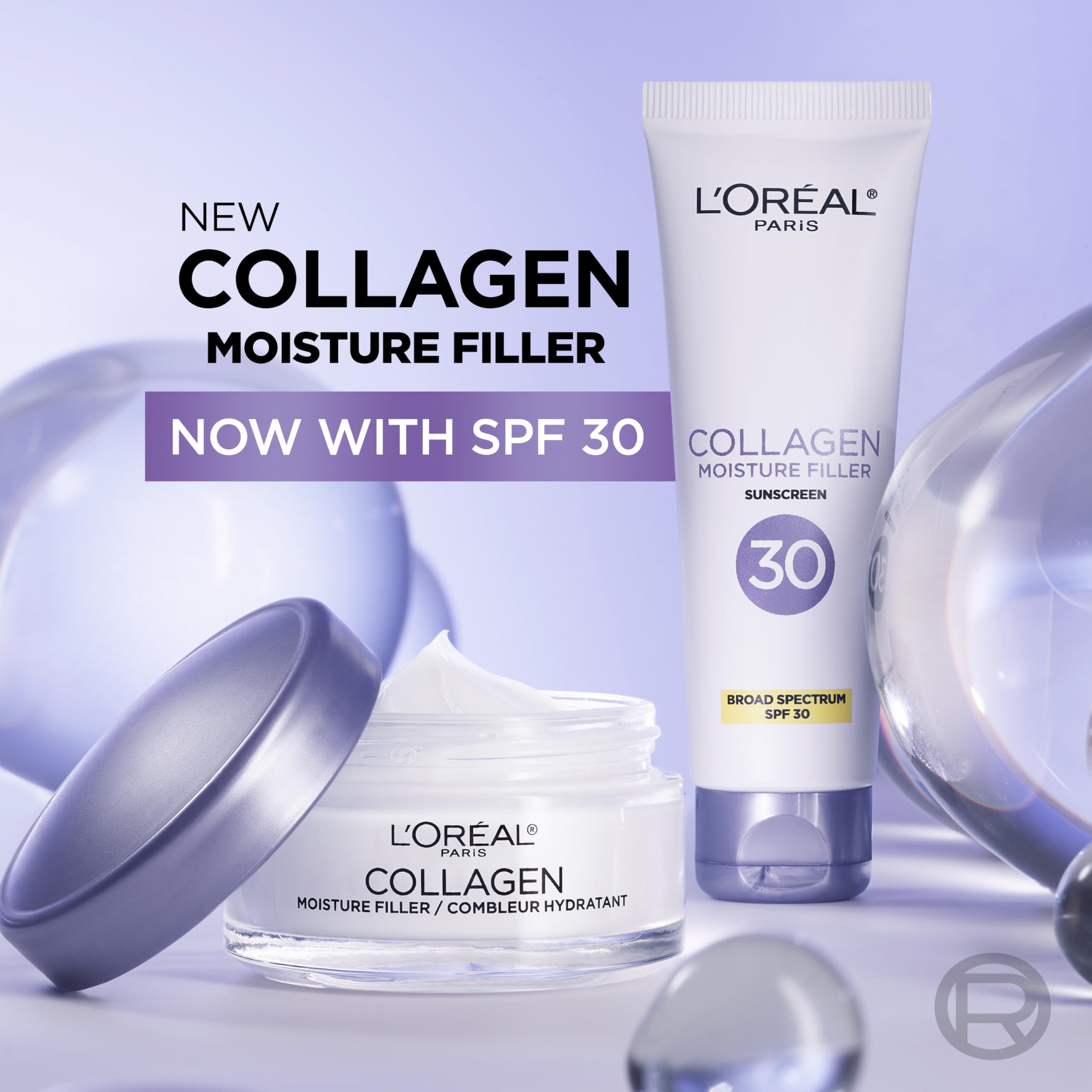 L'Oreal Paris Collagen Daily Face Moisturizer, Reduce Wrinkles, Face Cream 3.4 oz: Fragranced 3.4 Ounce (Pack of 1)