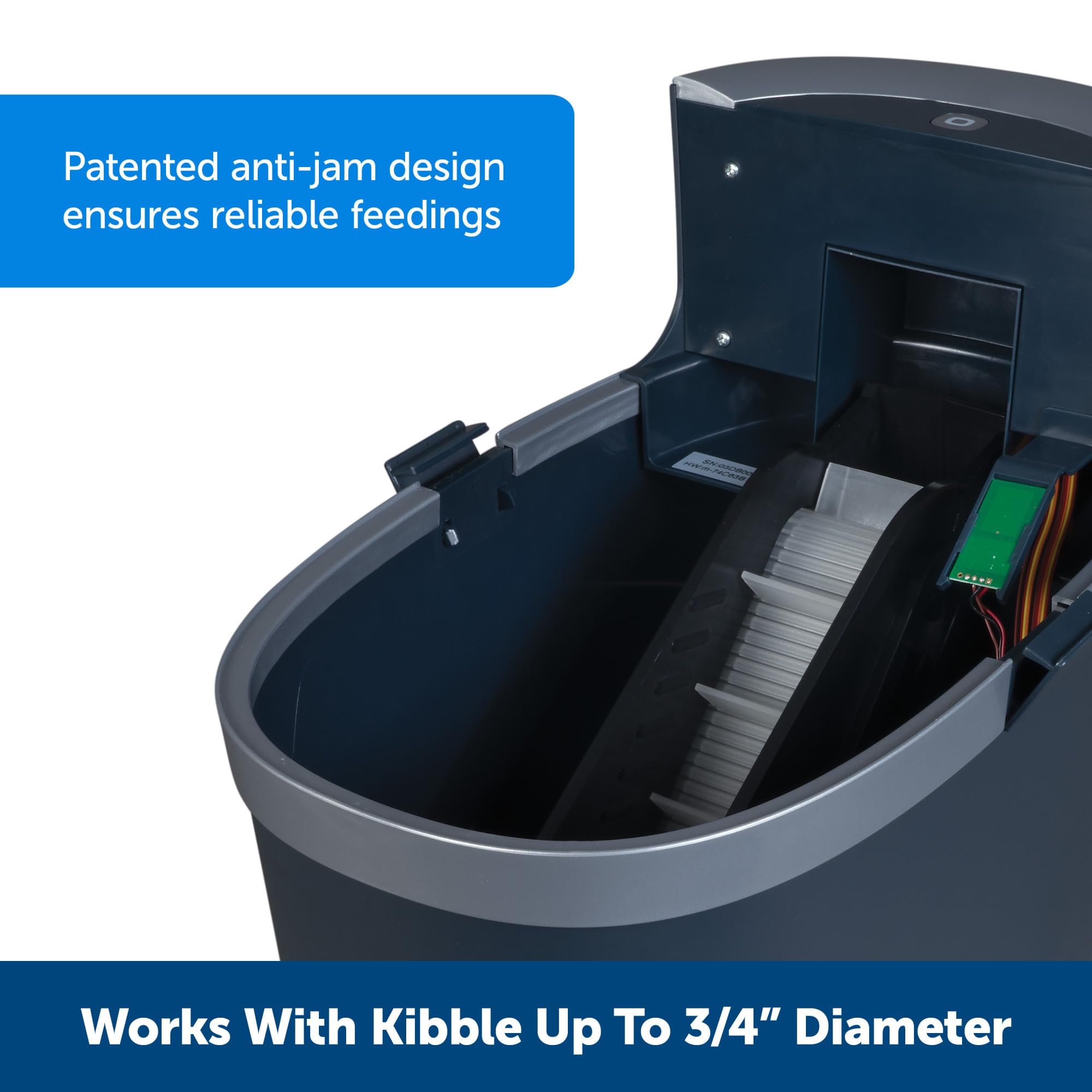 PetSafe Smart Feed - Electronic Pet Feeder for Cats & Dogs - 6L/24 Cup Capacity - Programmable Mealtimes - Alexa, Apple & Android Compatible - Backup Batteries Ensure Meal Delivery During Power Outage: Feeder for 1 Pet