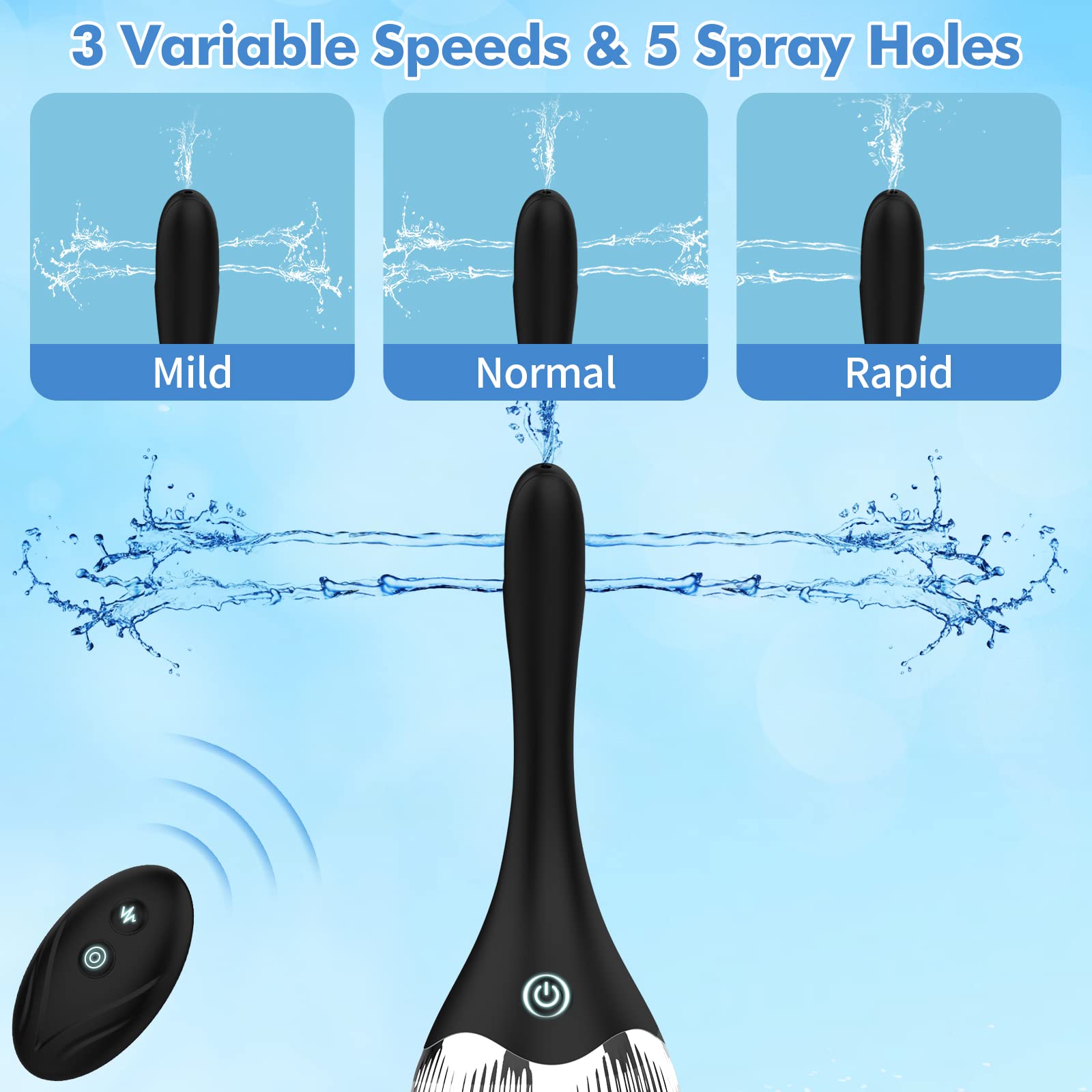 Automatic Electric Enema Bulb with 3 Speeds, Silicone Enema Anal Douche Cleaner for Men Women Colon Cleansing, Remote Control Reusable Enema Kit Cleaner Anti-Backflow Douche for Easy Cleaning 15oz: Automatic Electric Enema Bulb with 3 Speeds, Silicone Enema Anal Douche Cleaner for Men Women Colon Cleansing, Remote Control Reusable Enema Kit Cleaner Anti-Backflow Douche for Easy Cleaning 15oz
