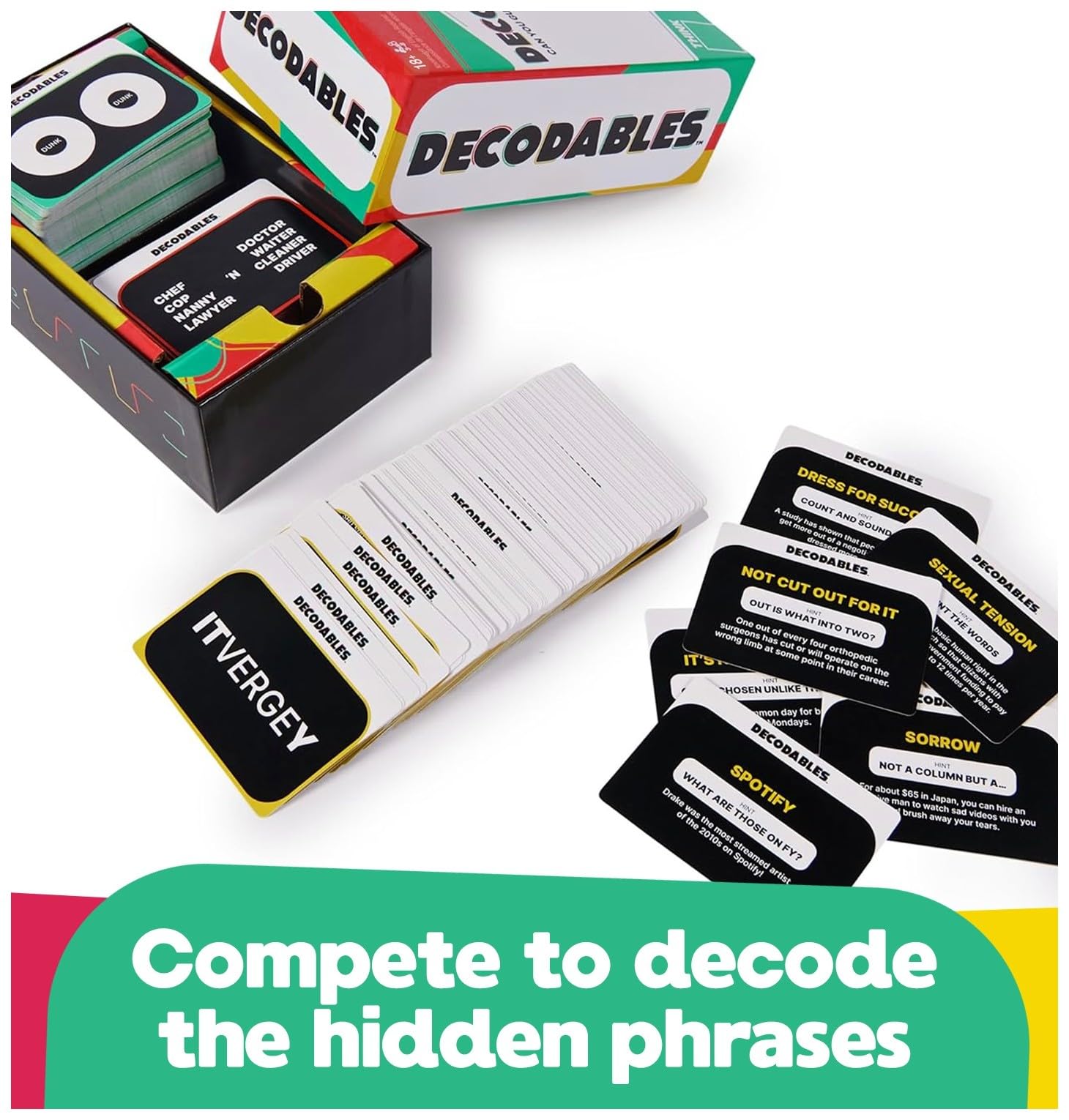 Spin Master Games, , The Viral Hit Adult Card Game, Bachelorette Party Activity, Meme Party Game, 2-10 Players, for Ages 18 & Up: Decodables