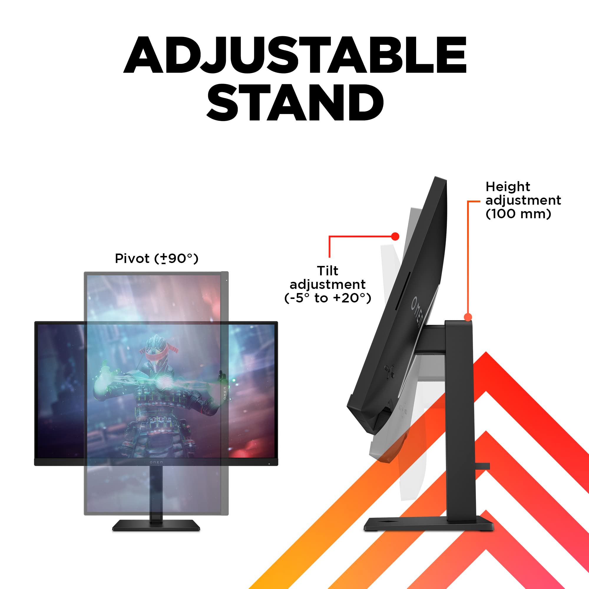HP OMEN 27k UHD 144Hz Gaming Monitor, 4K UHD Display (3840 x 2160), IPS Panel, 99% sRGB, 95% DCI-P3, 16:9, OMEN Gaming Hub, 27k (2023),Black: HP OMEN 27k UHD 144Hz Gaming Monitor, 4K UHD Display (3840 x 2160), IPS Panel, 99% sRGB, 95% DCI-P3, 16:9, OMEN Gaming Hub, 27k (2023),Black