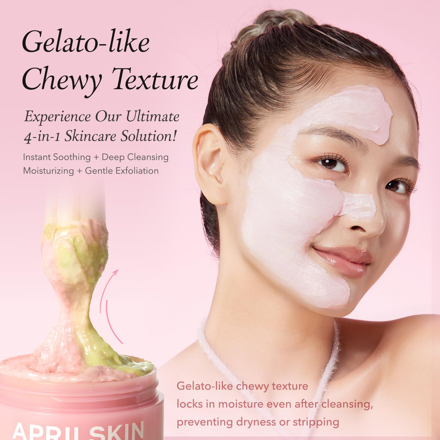APRILSKIN Pink Aloe Facial Polish Cleanser | Gentle Exfoliation with Mungbean & Soybean Scrub | Removes Waterproof Makeup & Sunscreen | Non-Comedogenic Cleanser for All Skin Types | Korean Skincare: APRILSKIN Pink Aloe Facial Polish Cleanser | Gentle Exfoliation with Mungbean & Soybean Scrub | Removes Waterproof Makeup & Sunscreen | Non-Comedogenic Cleanser for All Skin Types | Korean Skincare