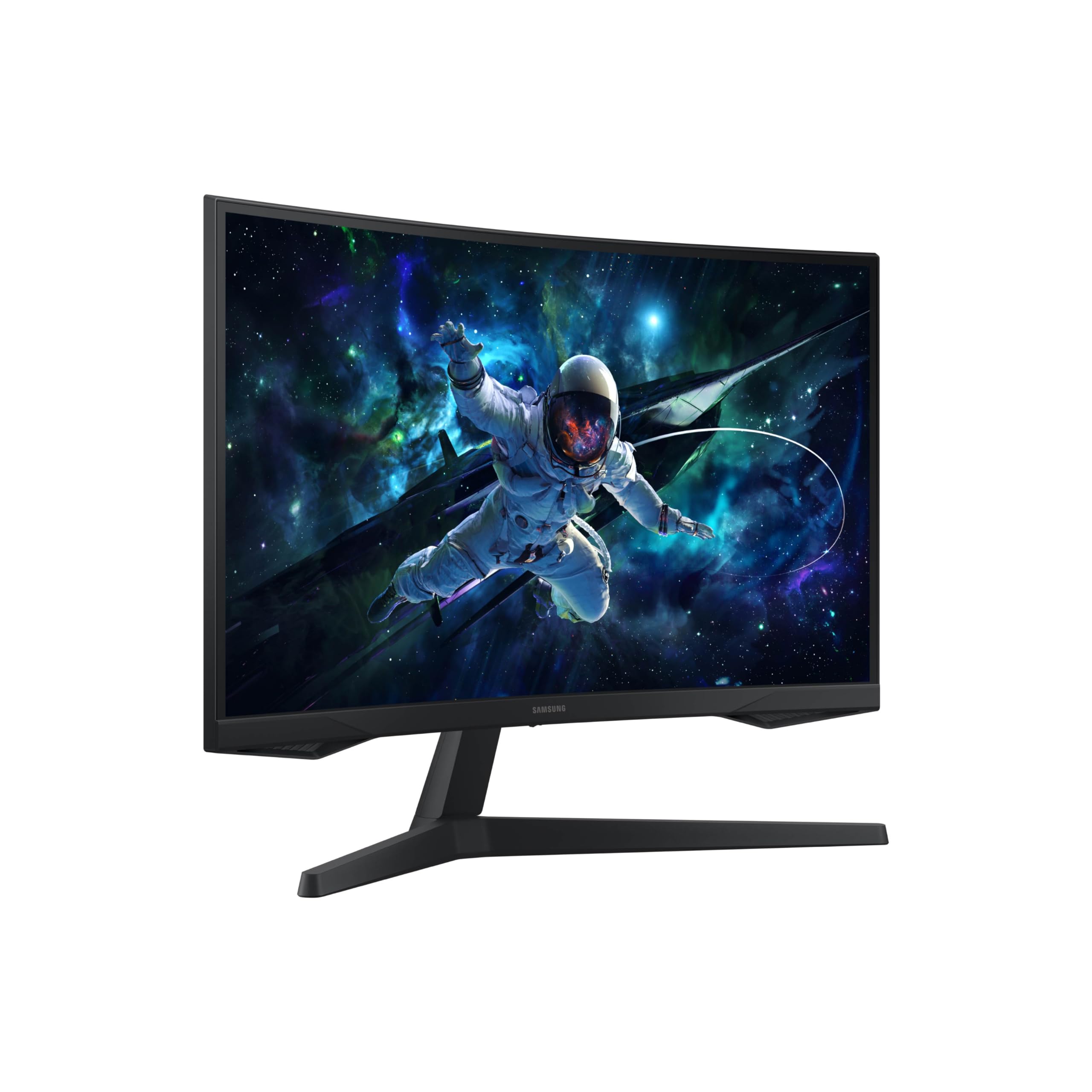 SAMSUNG Odyssey G55C Series 32" Gaming Monitor LS32CG550ENXZA, QHD, 1000R, Curved, 1ms(MPRT), HDR10, 165Hz, AMD Radeon FreeSync, Eye Care, Glare Free, Sharp Resolution, 2024: 32-inch