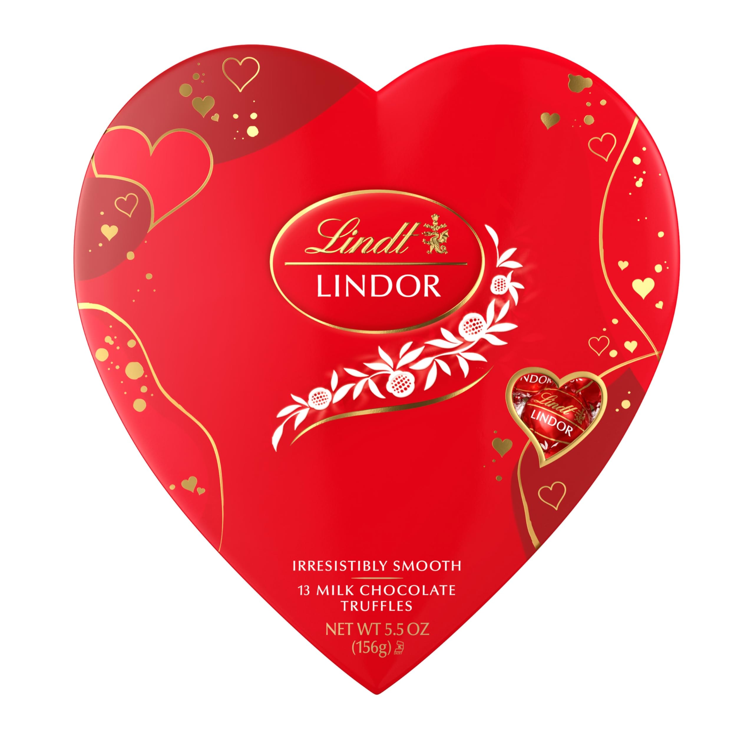 Lindt LINDOR Milk Chocolate Candy Truffles Traditions Gift Box, Milk Chocolate Candy with Smooth, Melting Truffle Center, 6.8 oz. - Image 1