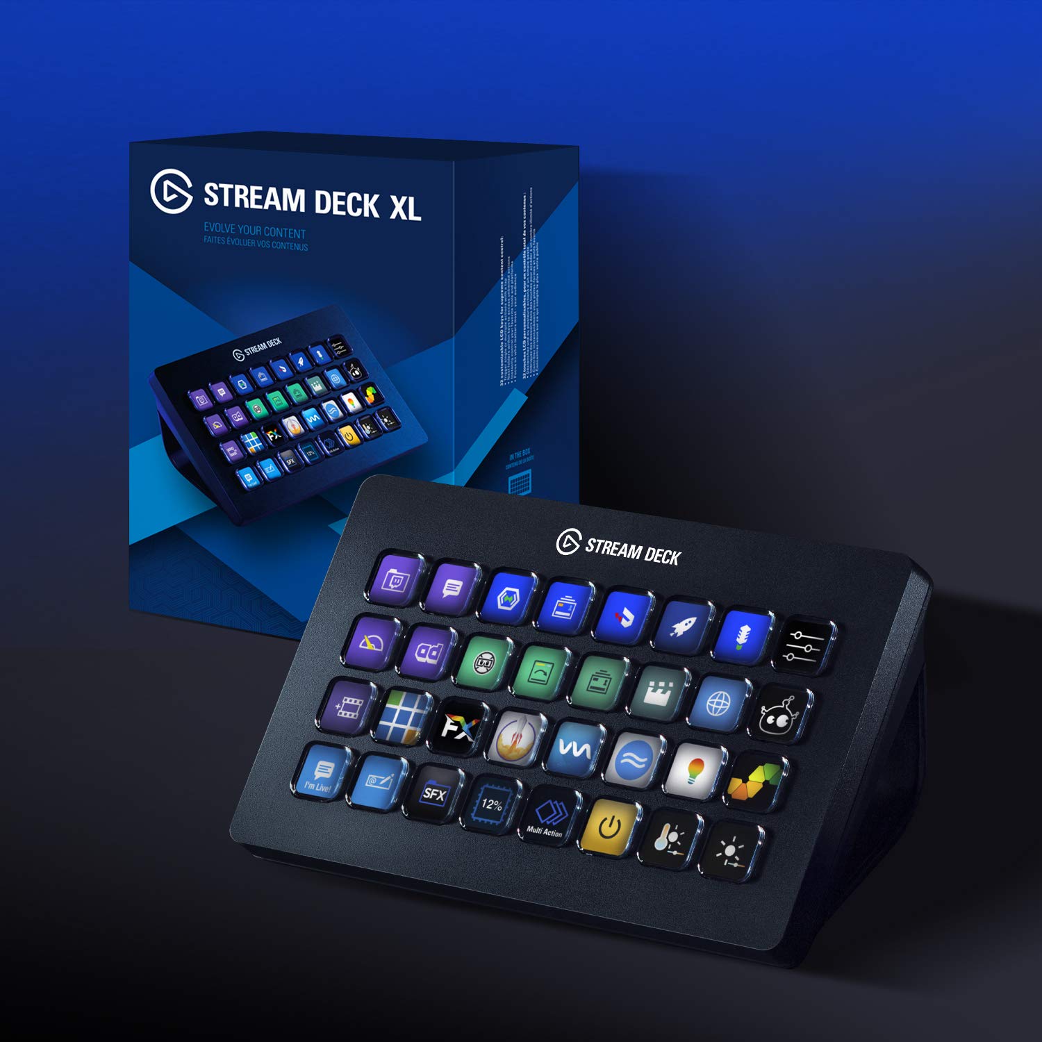 Elgato Stream Deck XL – Advanced Studio Controller, 32 macro keys, trigger actions in apps and software like OBS, Twitch, ​YouTube and more, works with Mac and PC: Elgato Stream Deck XL – Advanced Studio Controller, 32 macro keys, trigger actions in apps and software like OBS, Twitch, ​YouTube and more, works with Mac and PC