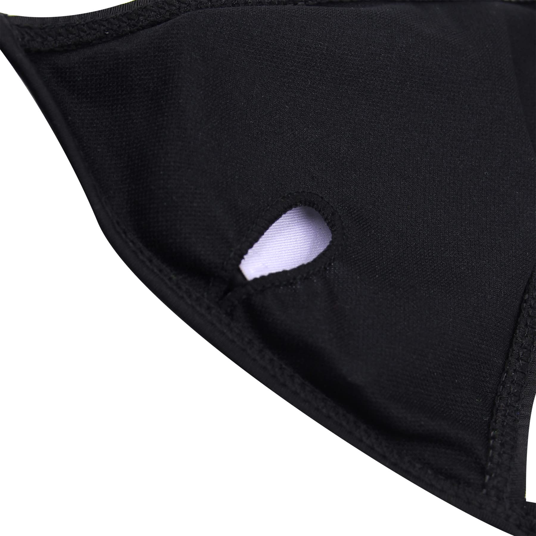 ZGMYC Women Funny Skull Letter Print Goth Bikini Set 2 Piece Neon Bandeau Swimsuit: Small Black Letter Pattern
