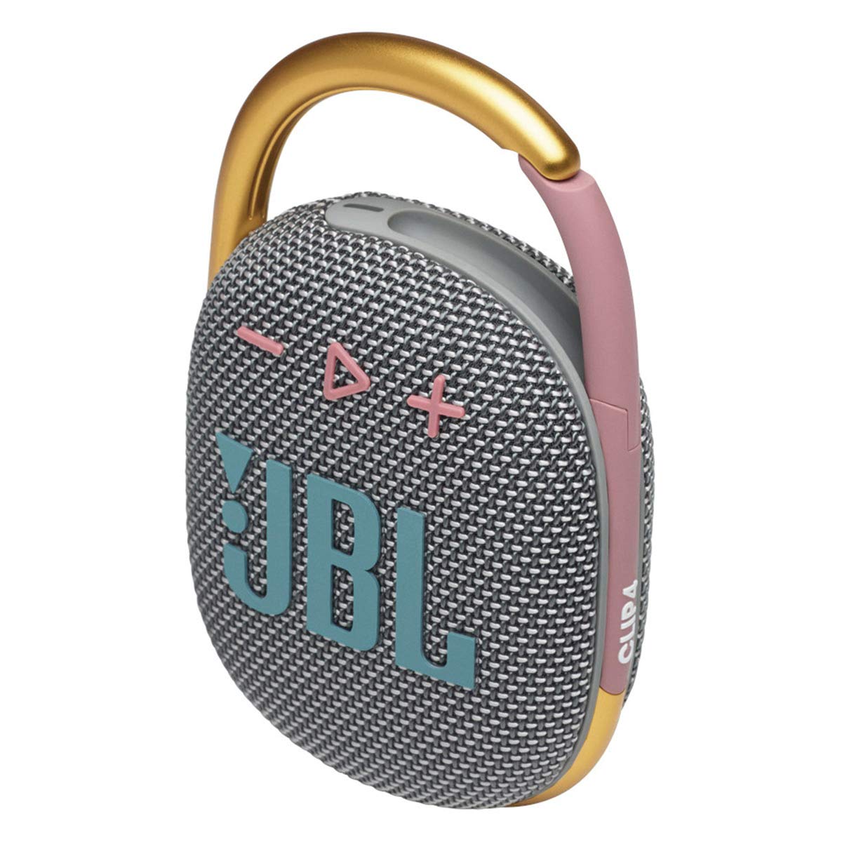 JBL Clip 4 - Portable Mini Bluetooth Speaker, big audio and punchy bass, integrated carabiner, IP67 waterproof and dustproof, 10 hours of playtime, speaker for home, outdoor and travel (): Grey