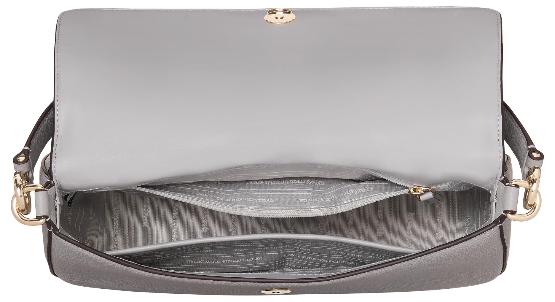 kate spade new york Hudson Pebbled Leather Flap Shoulder Bag