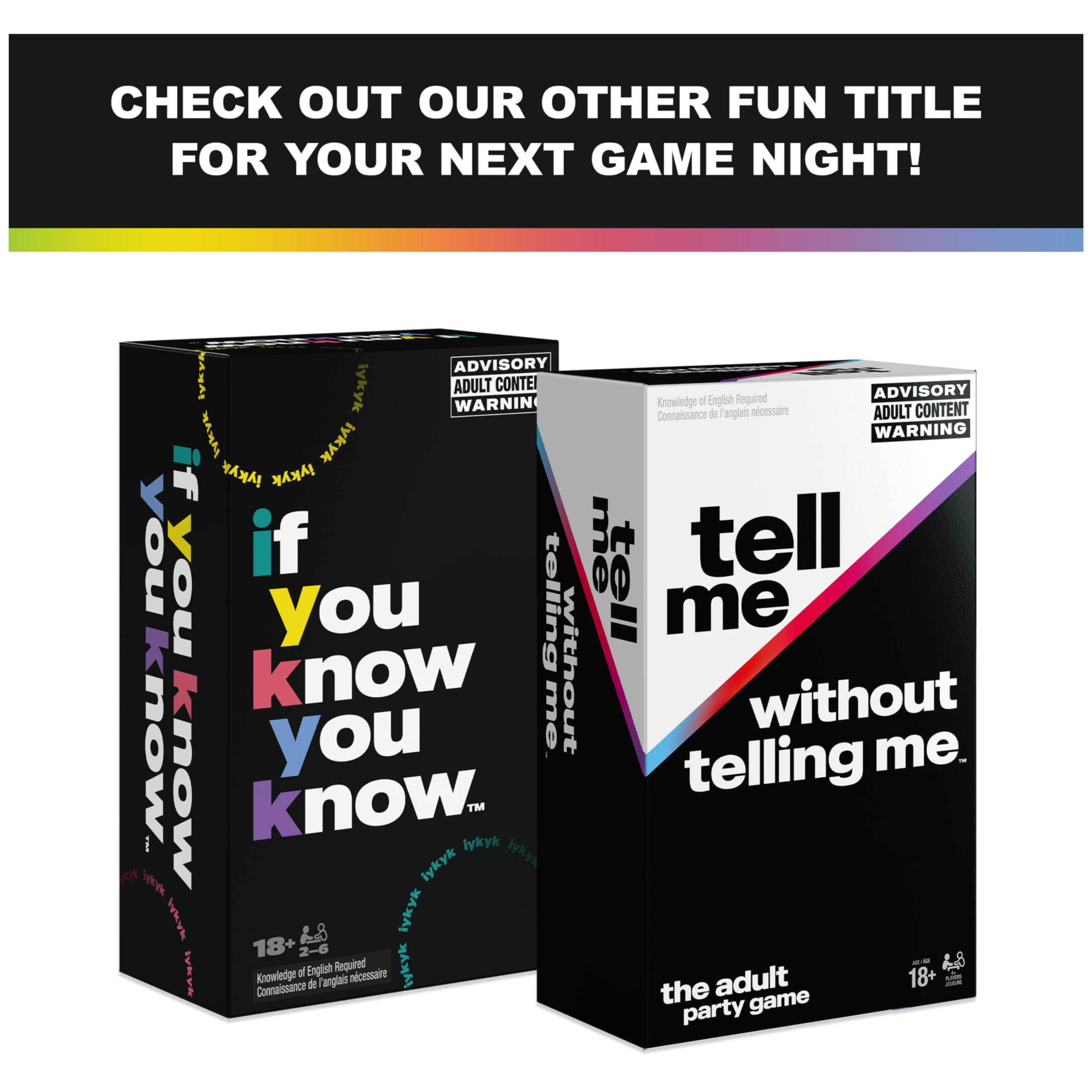 Spin Master Games, , The Viral Adult Party Game for Bachelorette Parties, College, Birthdays, Friendsgiving, 2-10 Players, for Ages 18 & Up: Tell Me Without Telling Me