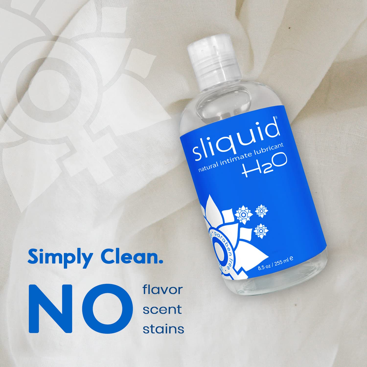 Sliquid H2O Water Based Lube, No Fragrance or Taste, Natural Lube Women, Stain Free, 8.5 Fl Oz: 8.5 Ounce (Pack of 1)