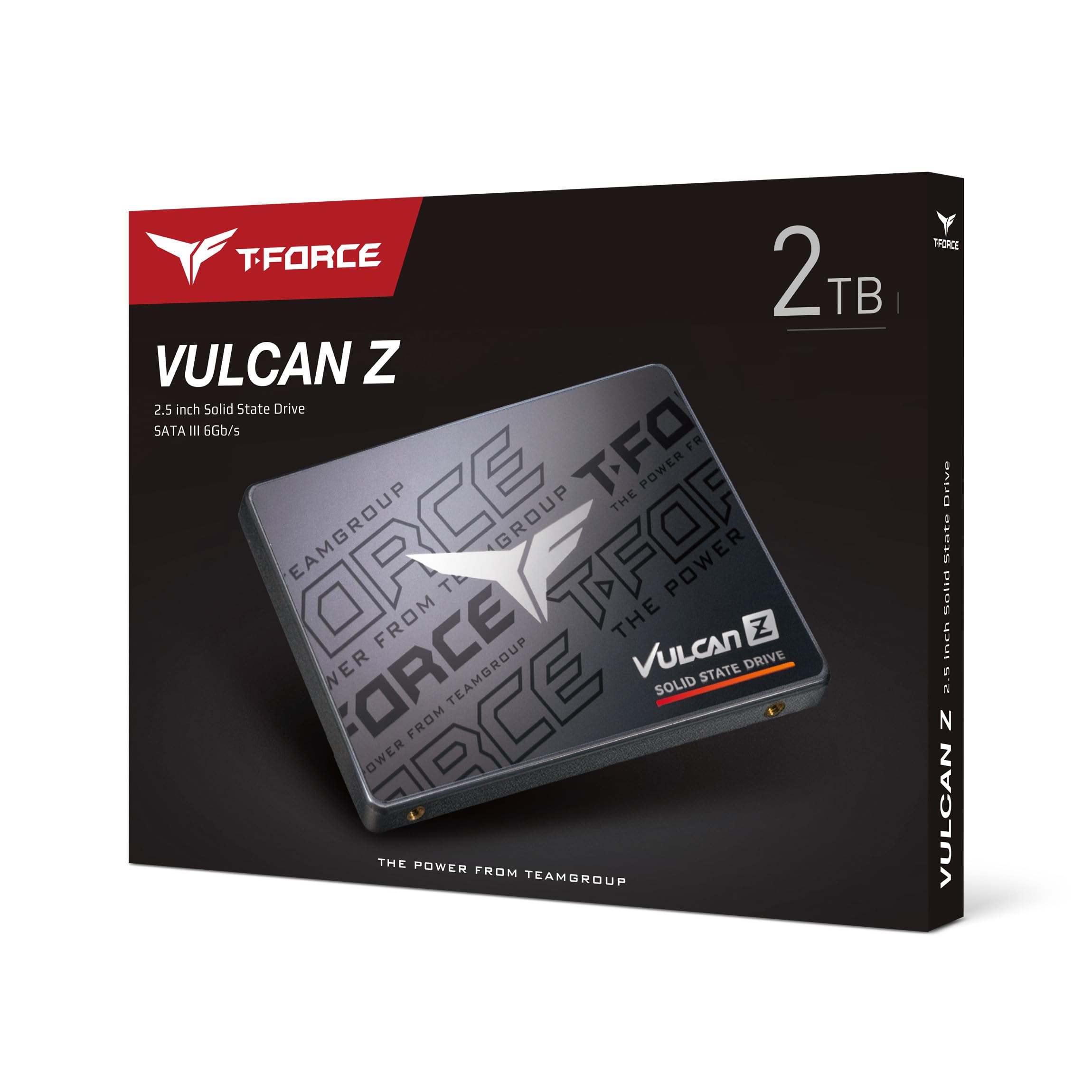 TEAMGROUP T-Force Vulcan Z 2TB SLC Cache 3D NAND TLC 2.5 Inch SATA III Internal Solid State Drive SSD (R/W Speed up to 550/500 MB/s) T253TZ002T0C101: 2tb Vulcan Z