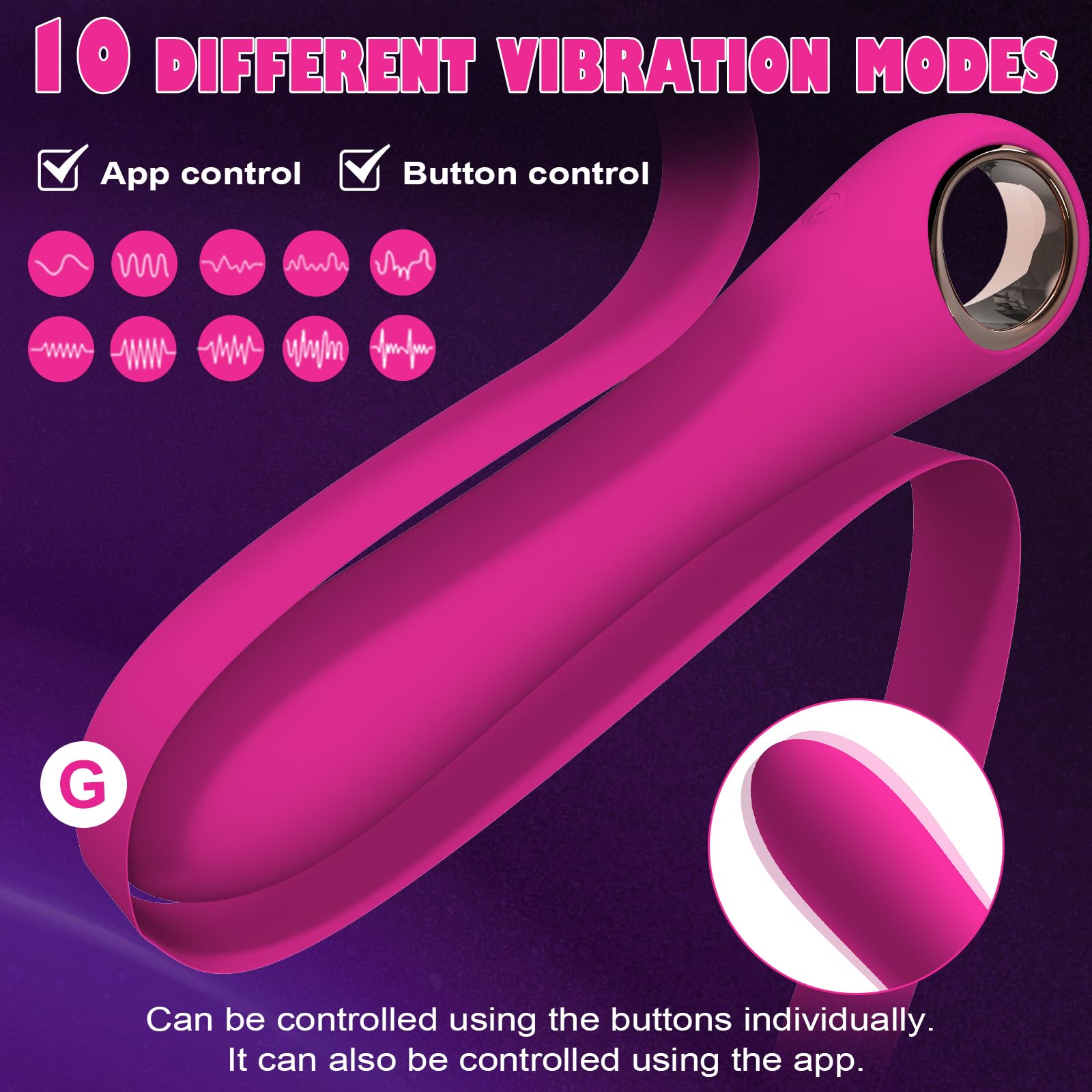 Tuitionua Adult Sex Toys Dildo - APP Control G Spot Dildos Vibrator for Woman, Clitoral Stimulator with 10 Vibration Modes, Adult Toys for Women and Couples(APP Pink): APP-Pink