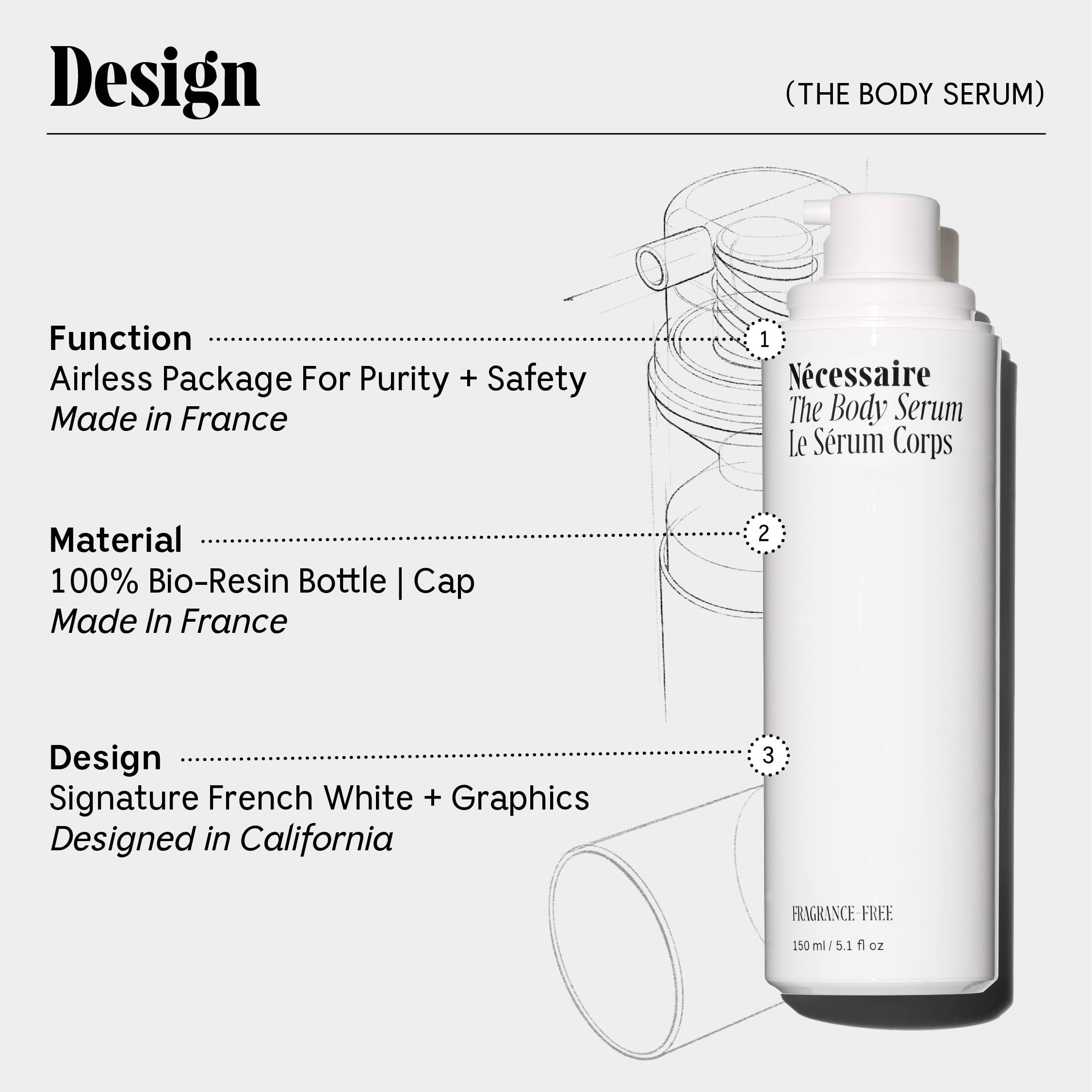 Nécessaire The Body Serum - Hydrating Serum With Hyaluronic Acid, Niacinamide + Ceramides. Dermatologist-Tested. Hypoallergenic. Approved By The National Eczema Association. 150 ml / 5.1 fl oz.: Nécessaire The Body Serum - Hydrating Serum With Hyaluronic Acid, Niacinamide + Ceramides. Dermatologist-Tested. Hypoallergenic. Approved By The National Eczema Association. 150 ml / 5.1 fl oz.