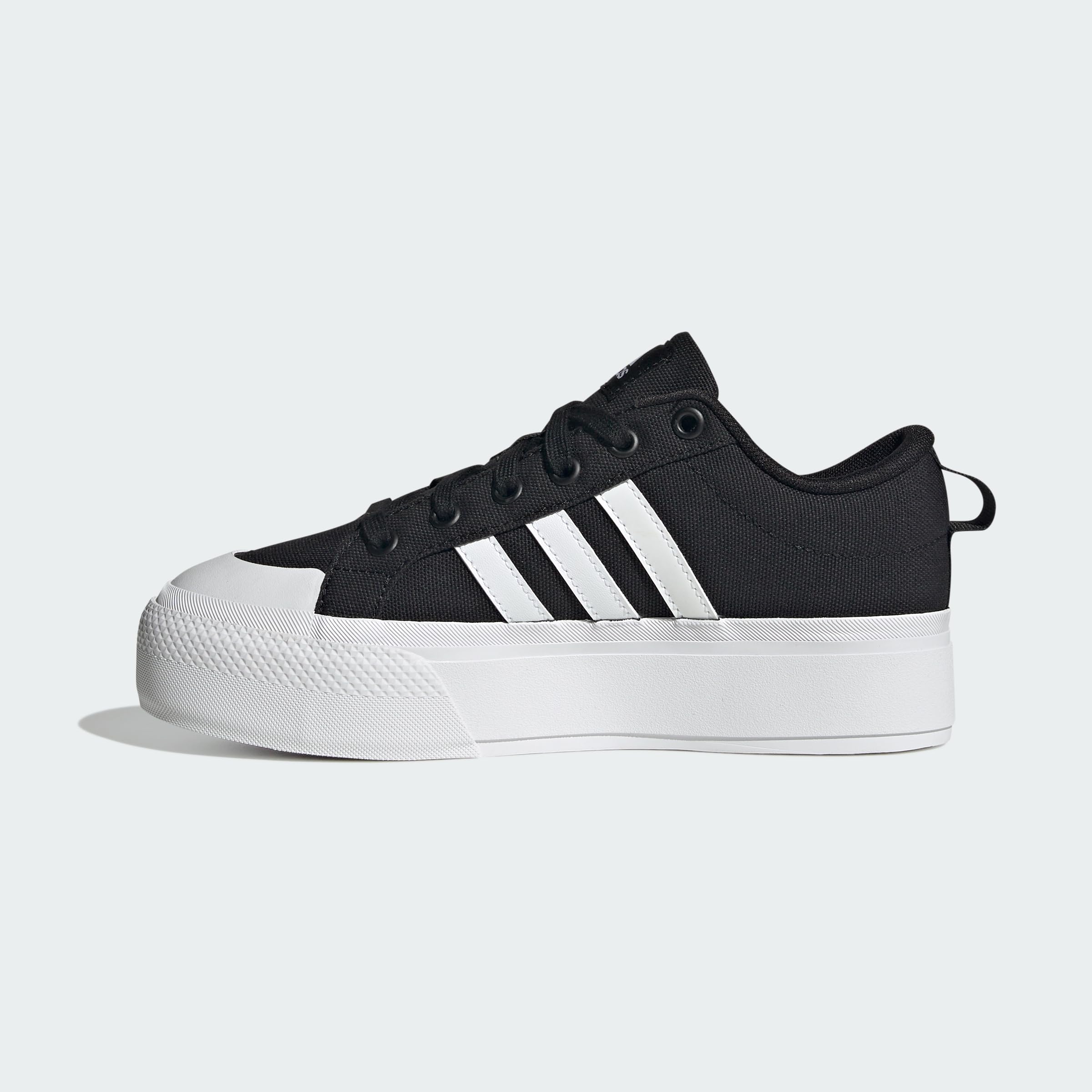 adidas Women's Bravada 2.0 Platform Shoes Skate: 7 Black/White/Black