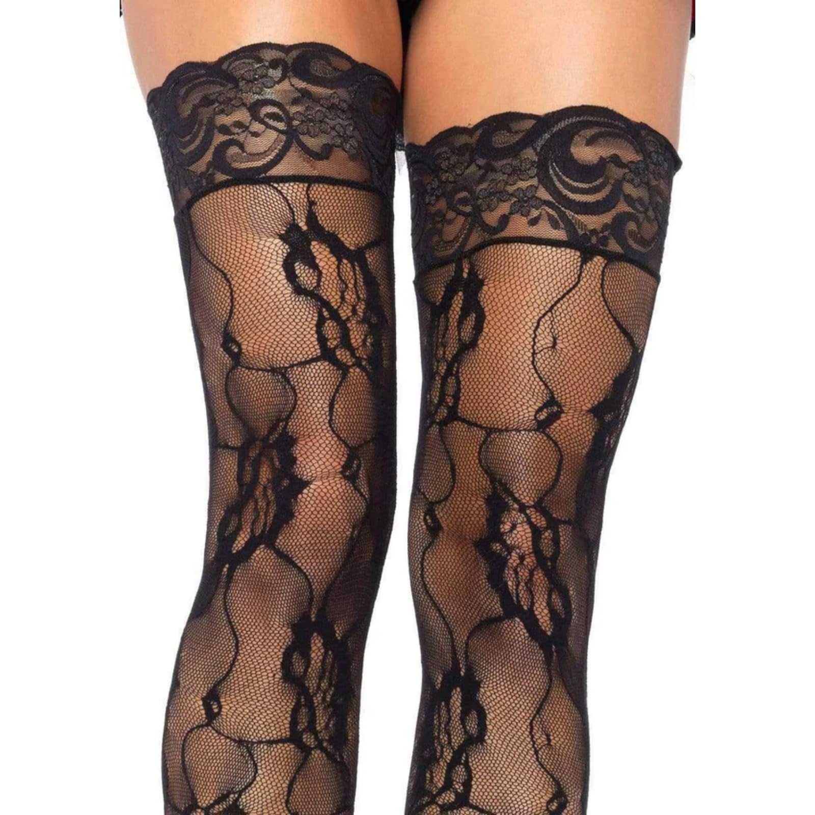 Leg Avenue womens Hosiery Lace Thigh Highs