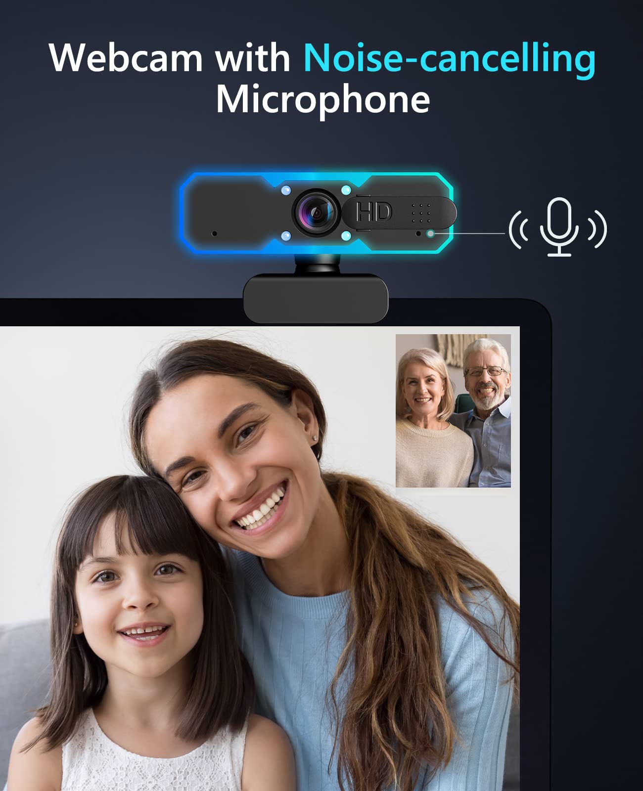 NBPOWER 1080P 60FPS Streaming Camera Webcam with Microphone and Fill RGB Light,Autofocus,Work with Laptop/Desktop Computer/Winsdows/Mac OS/PC Computer for Camera: NBPOWER 1080P 60FPS Streaming Camera Webcam with Microphone and Fill RGB Light,Autofocus,Work with Laptop/Desktop Computer/Winsdows/Mac OS/PC Computer for Camera