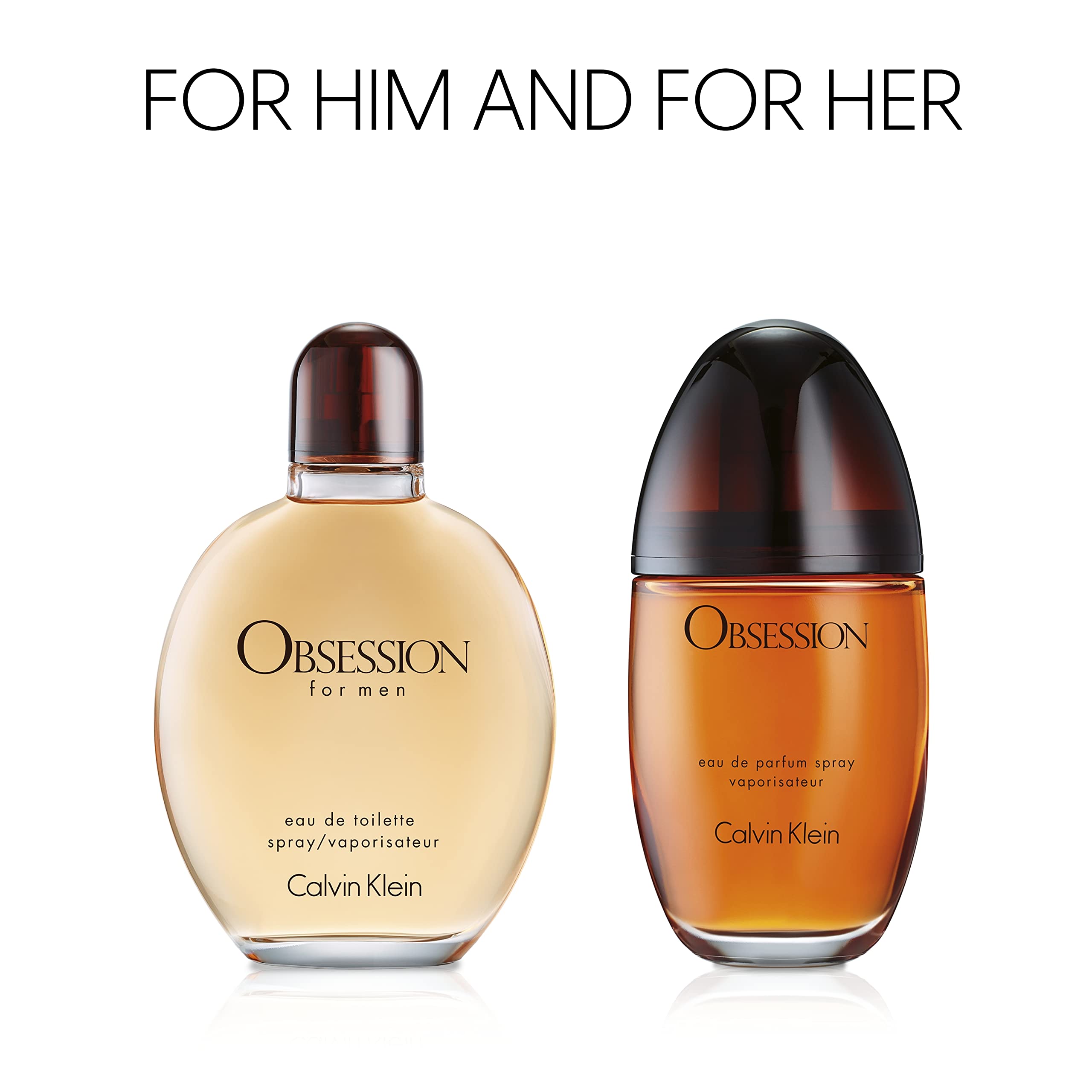 Calvin Klein Obsession Eau de Parfum – Ambery Women's Perfume – With Notes of Mandarin, Bergamot, Jasmine & Patchouli – Long Lasting Fragrance: 1 fl oz.