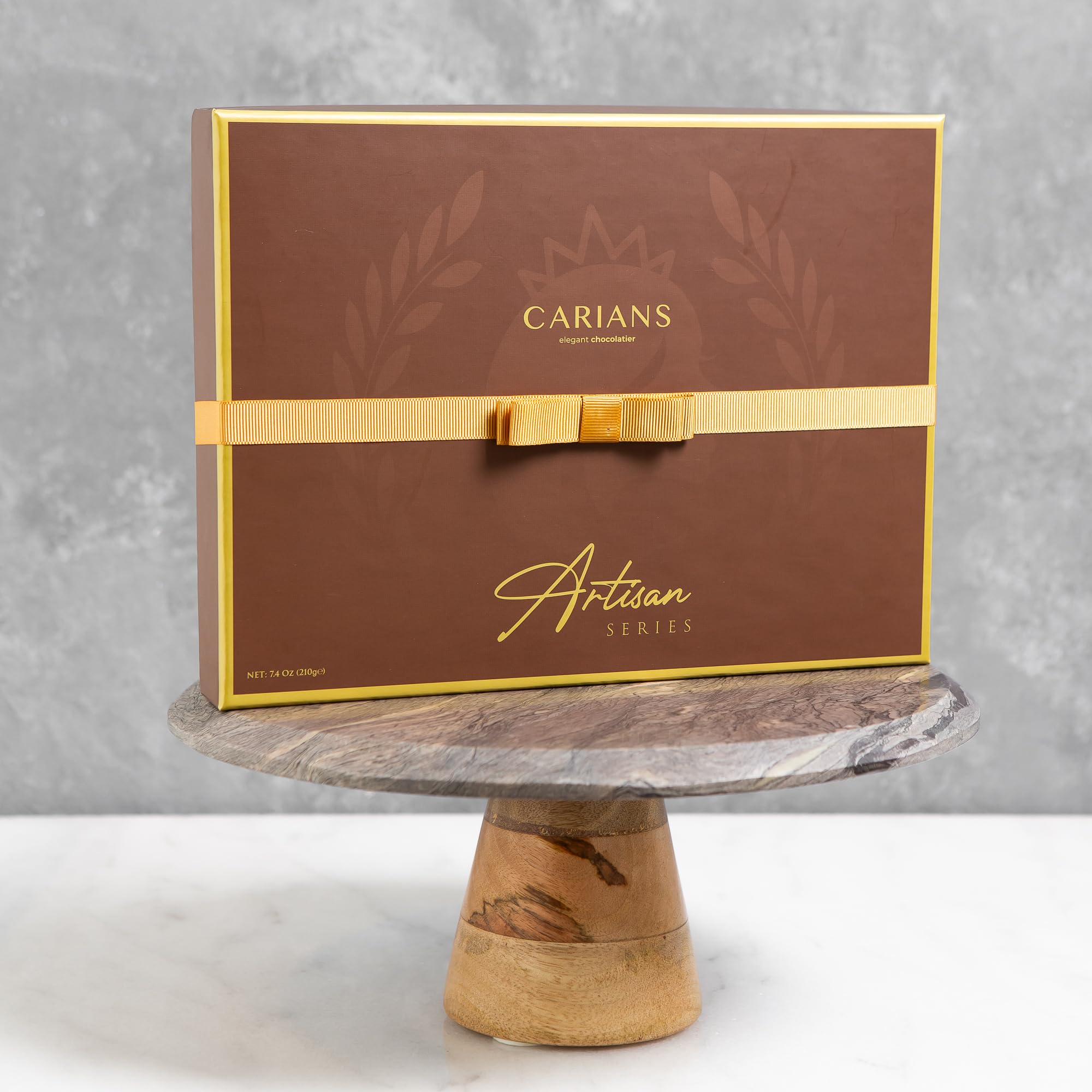 CARIANS Chocolate Gift Box, Assorted Luxury Premium Pralines Gourmet Chocolate Gift Basket, Dark, Milk & Truffles, Box of Candy: Brown Box
