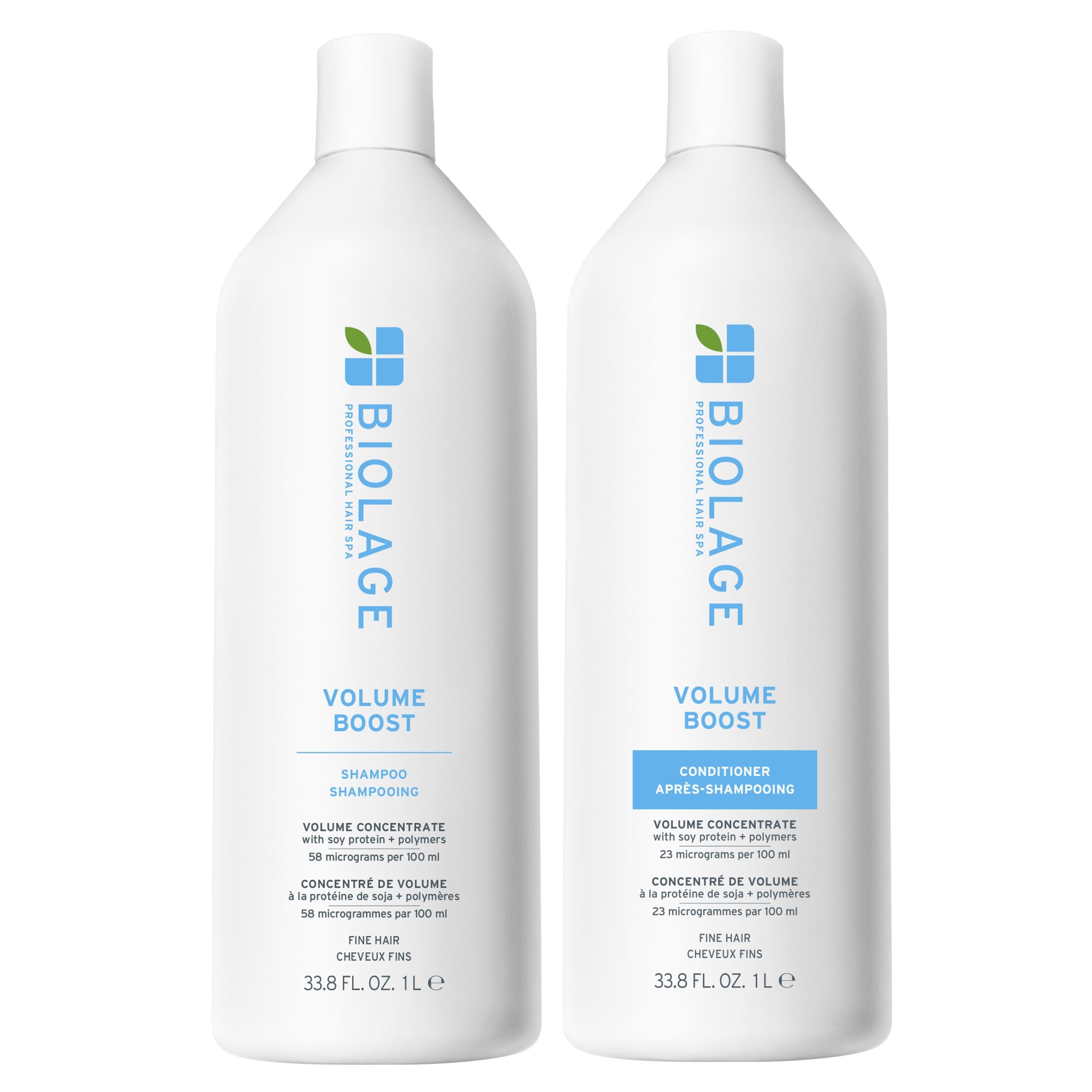 Biolage Volume Bloom Shampoo & Conditioner Set - Lightweight Volume & Shine, For Fine Hair, Paraben & Silicone-Free,: 33.8 Fl Oz