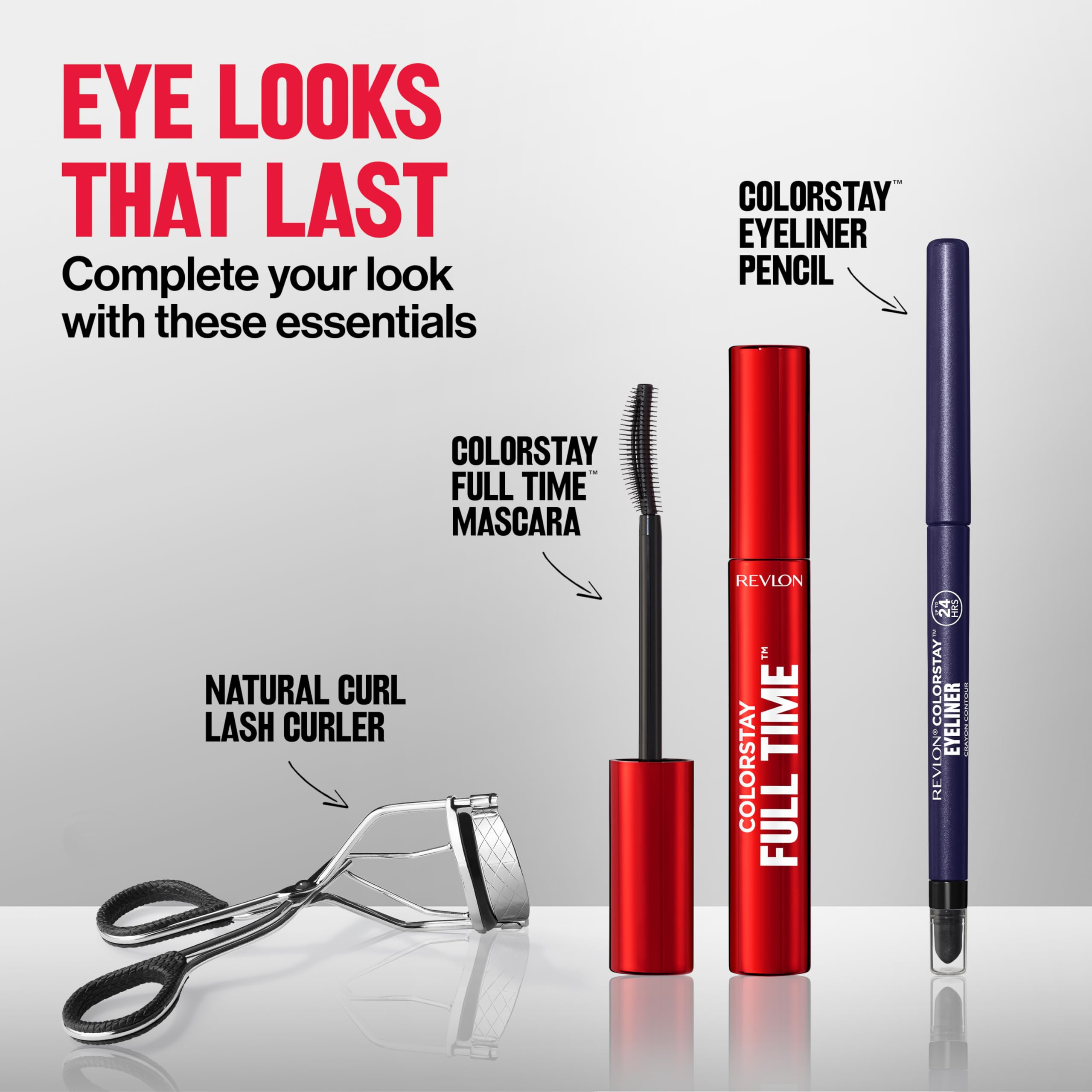 Revlon ColorStay Pencil Waterproof Eyeliner, Smudge-Proof, Eye Makeup with Built-In Sharpener, 201 Black, 0.01 oz