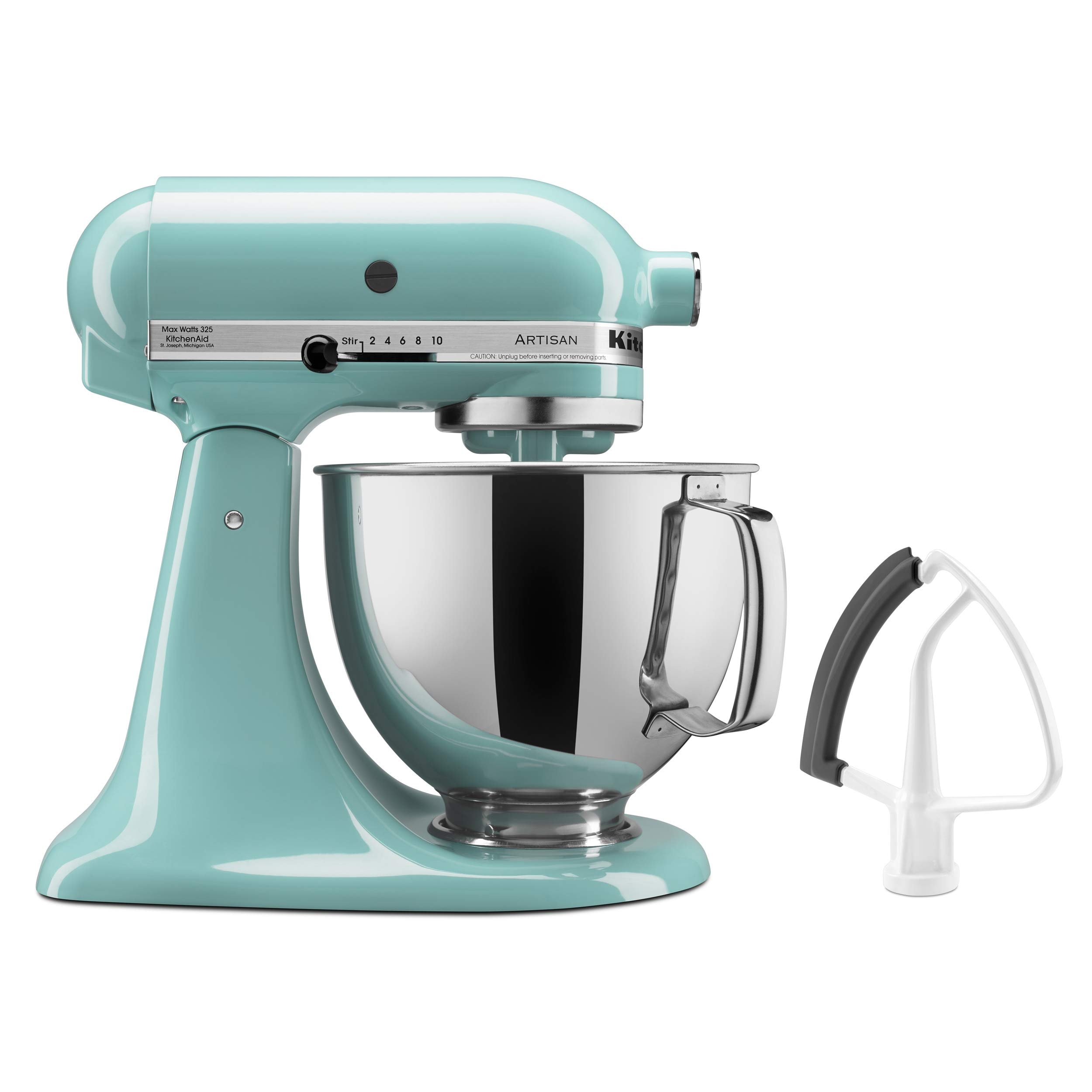 KitchenAid Artisan Series 5 Quart Tilt Head Stand Mixer with Pouring Shield KSM150PS,: Aqua Sky