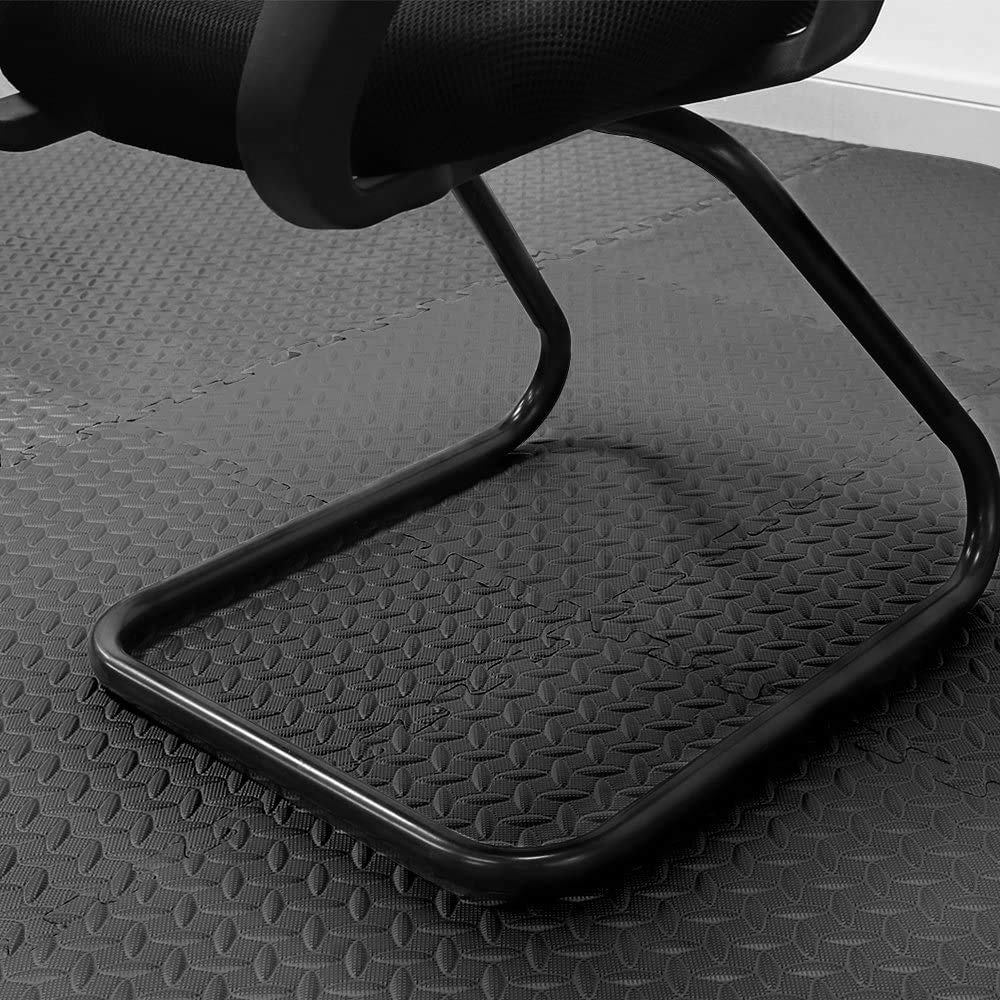 Walsai Exercise Mats Puzzle Foam Mats Gym Flooring Mat Cover 20 SQ.FT Interlocking Foam Mats with EVA Foam Floor Tiles for Home Gym Equipment Workouts Black thumbnail 8