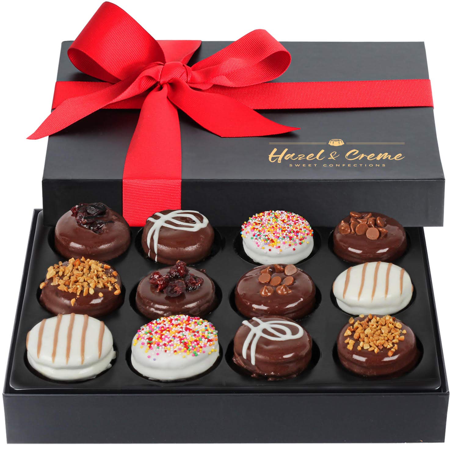 Cookies Gift Box - Gourmet Assortment of Cookies - Vegan, Kosher Certified Gift Basket for Birthdays, Anniversaries, and Special Occasions: 12 Count (Pack of 1)