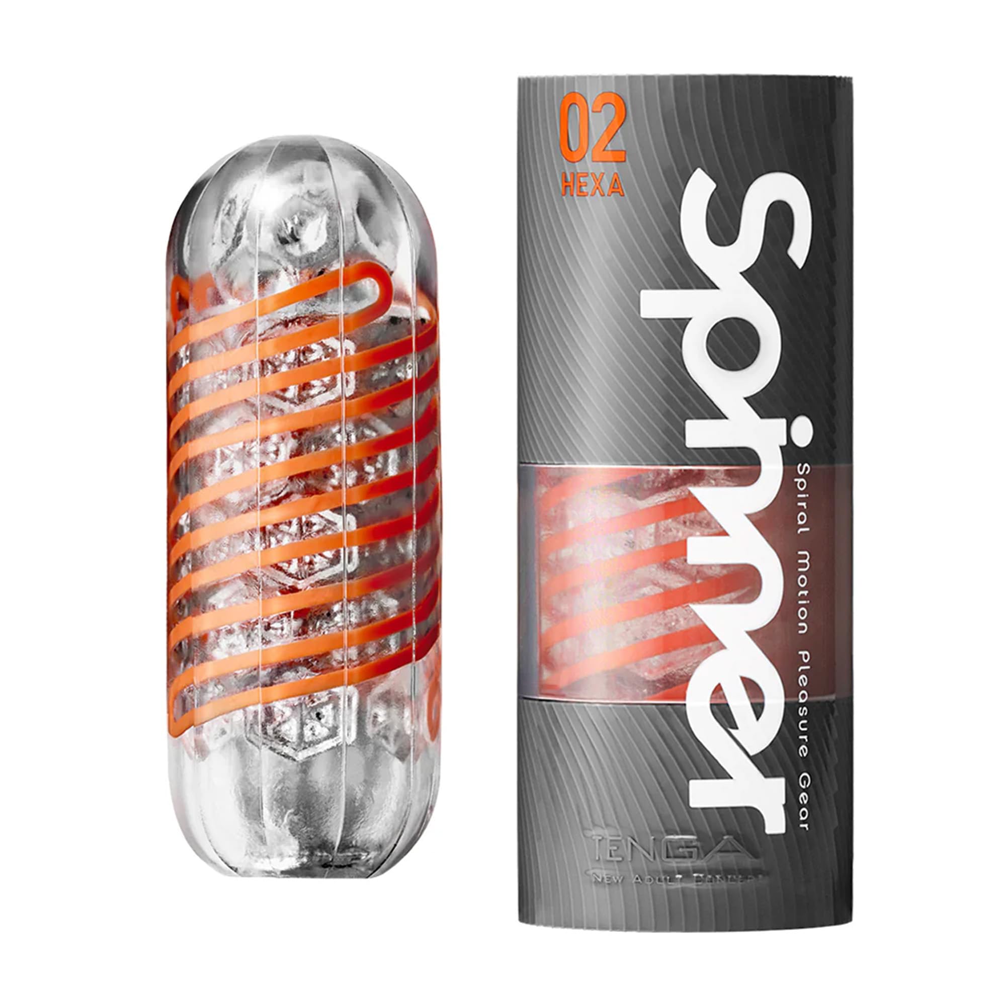 TENGA Spinner Cup Men Masturbator, Reusable Spiral Motion, SPN-00 Tetra: 02 HEXA