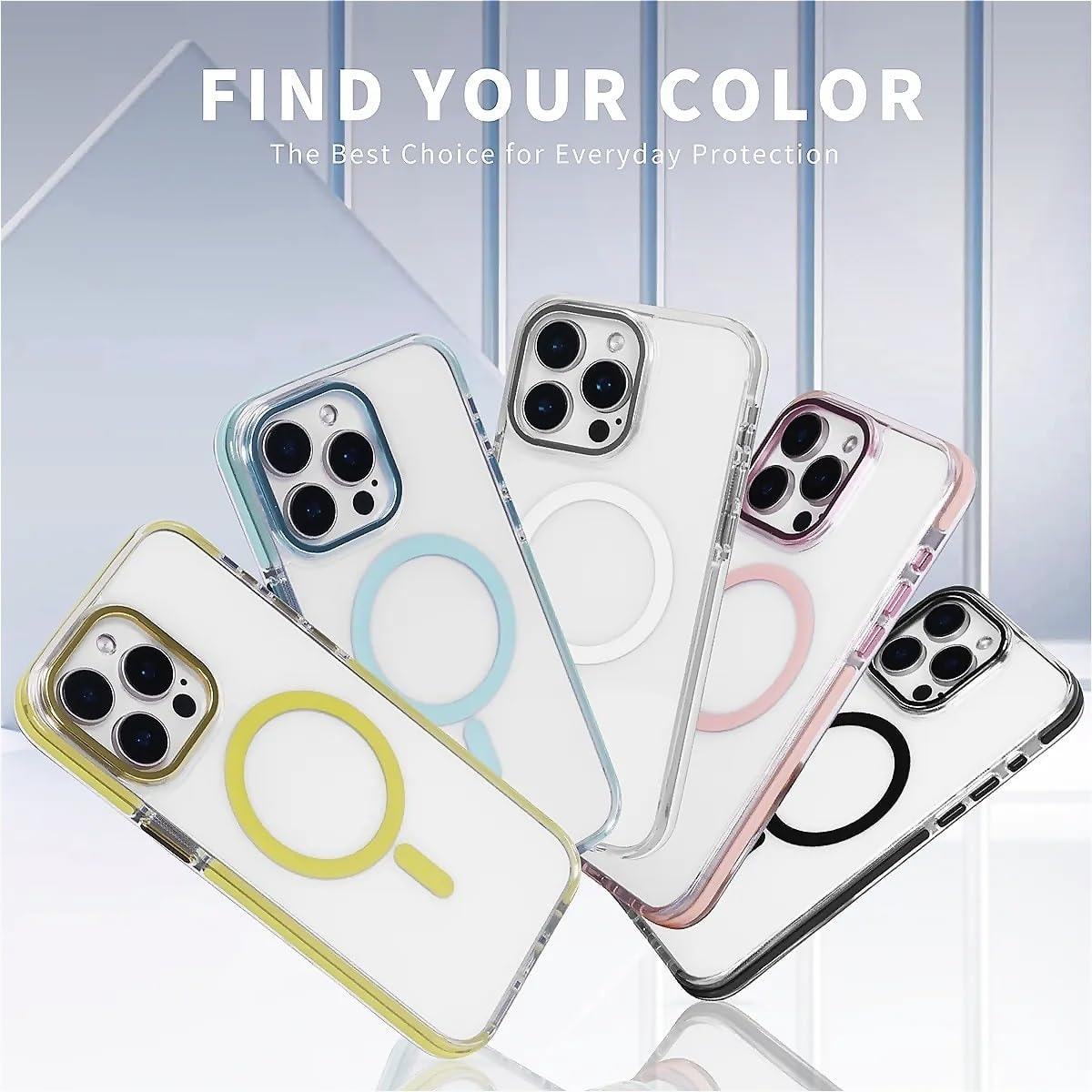 for iPhone 15 Clear Case, Campatible with Magsafe,Fresh Red Cherry Soft TPU Slim Magnetic for Women Girl Protective Case for iPhone 15-6.1 Inch (White) - Image 5