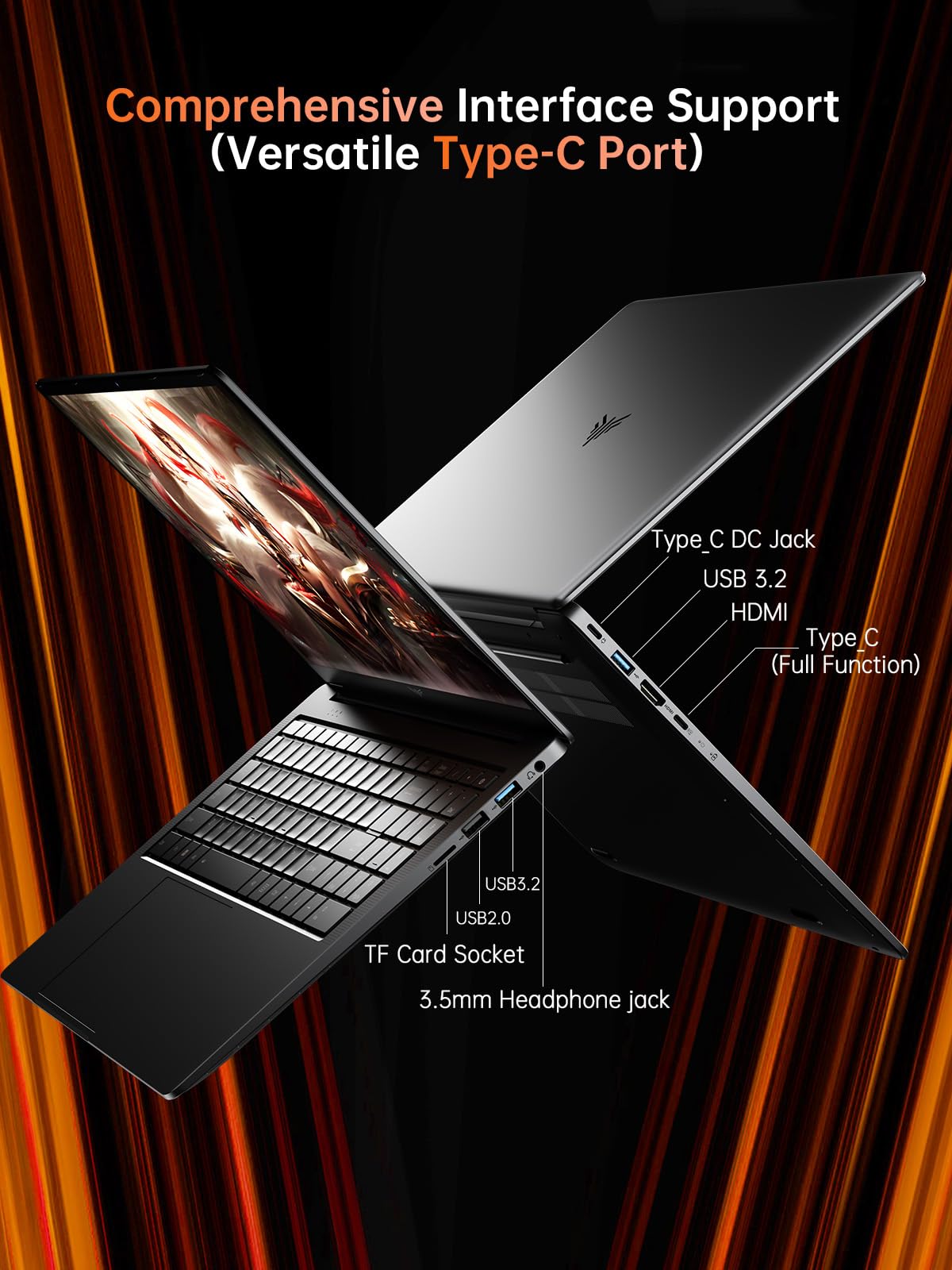 KAIGERR 2025 Laptop, Laptop Computer with Intel Quad-Core Processor(Up to 3.6GHz), 16GB DDR4 512GB SSD Windows 11 Laptop, 15.6" IPS 1080P, Metal Shell, USB3.2: Gaming Laptop, Laptop with AMD Ryzen 7 5825U (8C/16T, Up to 4.5GHz), 16GB RAM 512GB NVMe SSD Laptop Computer, Radeon RX Vega 8 Graphics, 16.1-inch FHD Display, WiFi 6, 53Wh Battery, Backlit KB