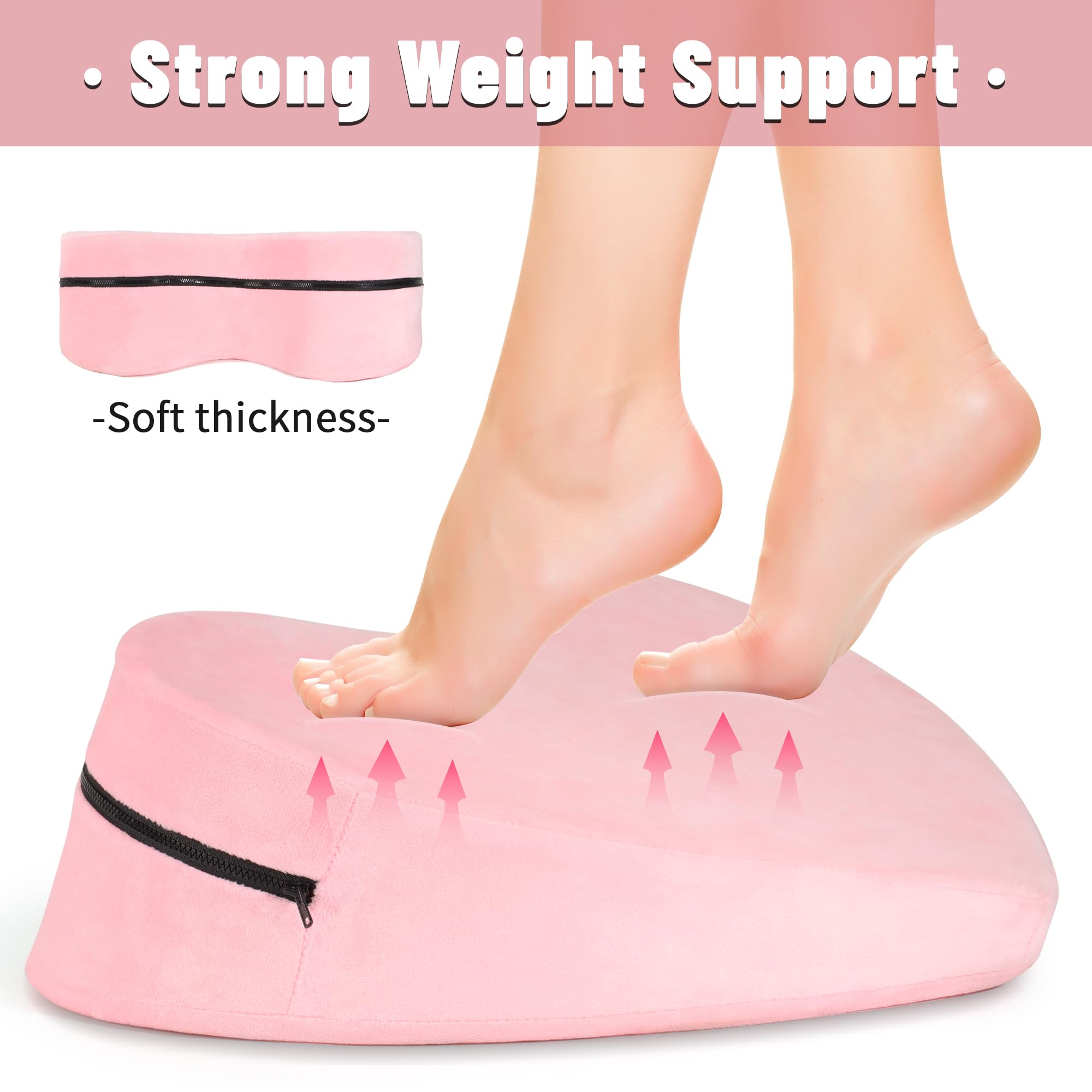 Sex Pillow Foam Heart Pillow Sex Position Pillow for Adults Sex Cushion Sex Furniture for Bedroom Couples Sex Toys: Pink