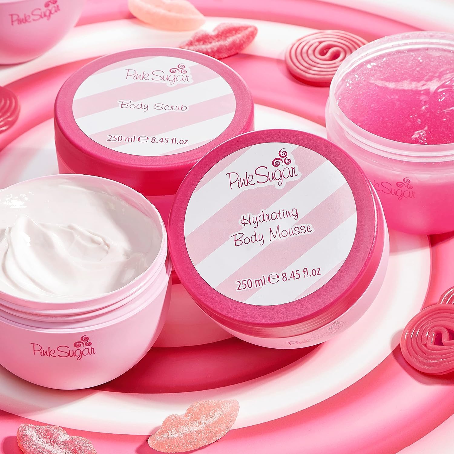 Pink Sugar Eau de Toilette Perfume for Women, Floral + Fruity Scent, Notes of Raspberry, Cotton Candy, and Vanilla, Sweet and Sensual Fragrance