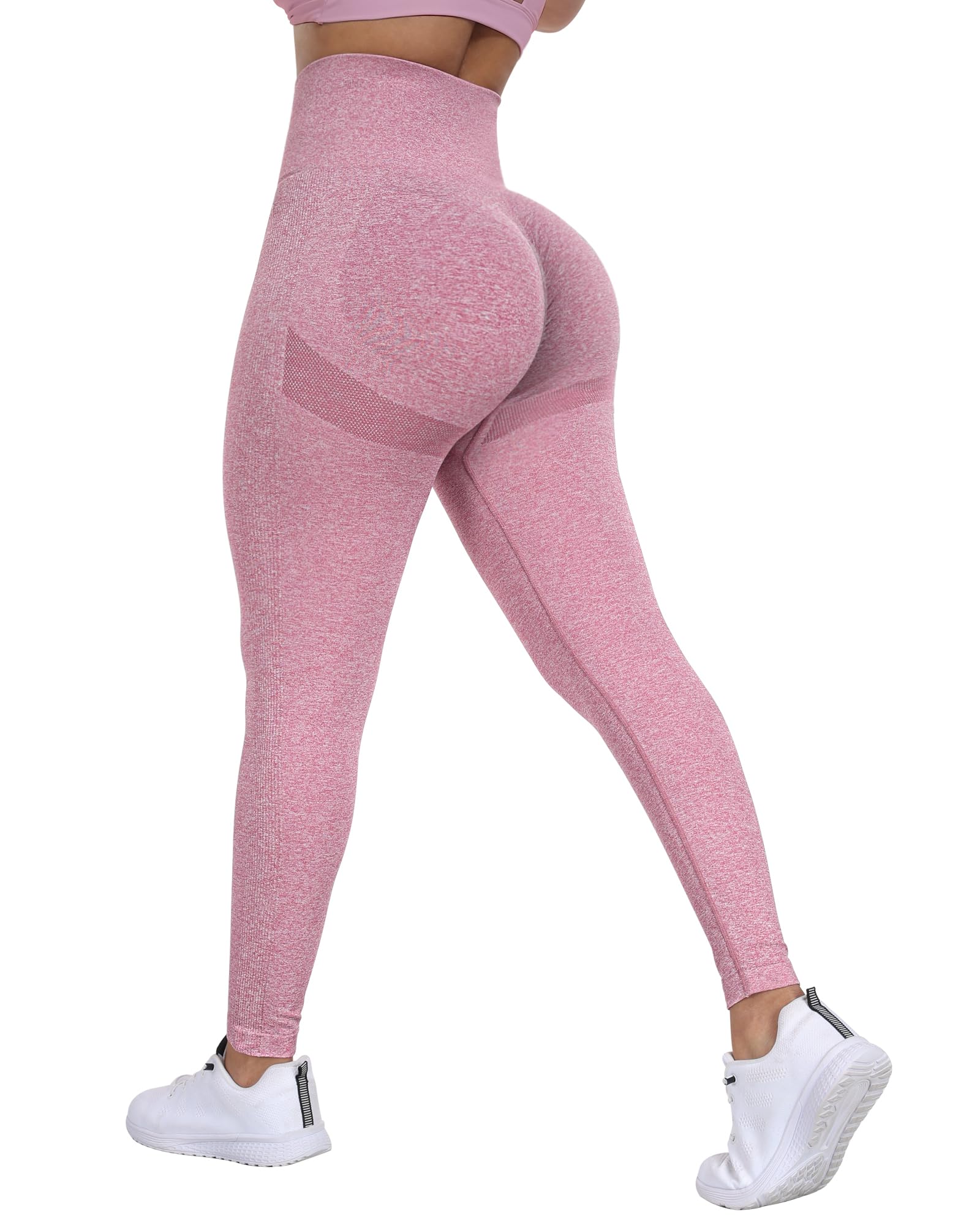 SALSPOR Workout Leggings for Women, Butt Lifting Gym Scrunch Butt Seamless Leggings thumbnail 1