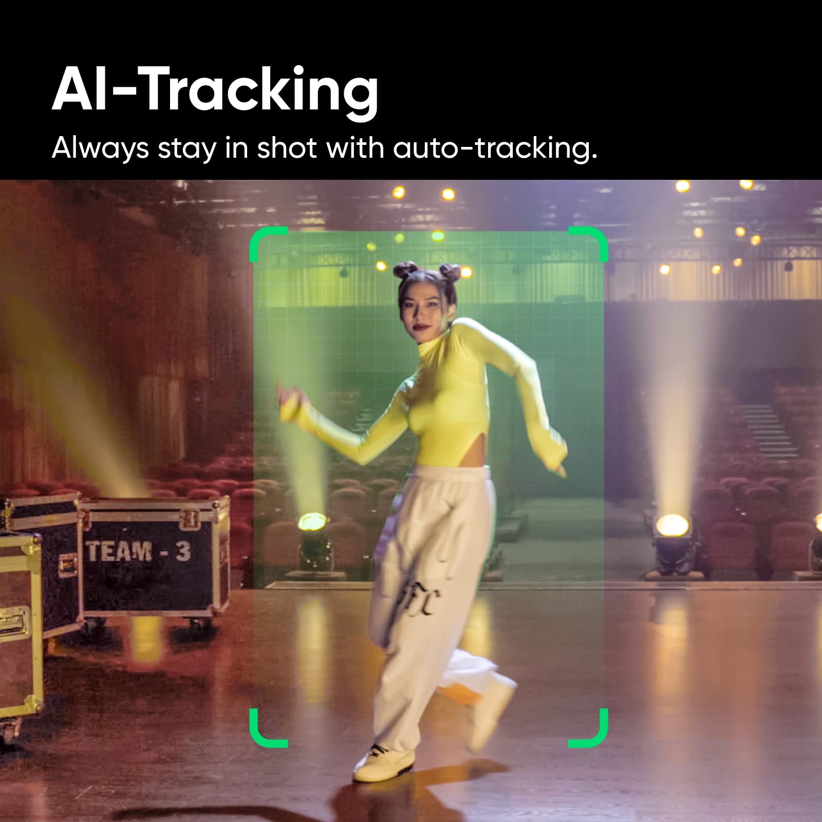 Insta360 Link - PTZ 4K Webcam with 1/2" Sensor, AI Tracking, Gesture Control, HDR, Noise-Canceling Microphones, Specialized Modes, Webcam for Laptop, Video Camera for Video Calls, Live Streaming: Tripod Kit