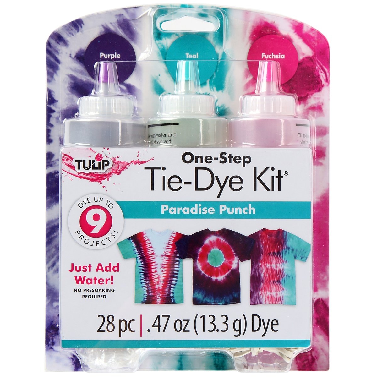 Tulip One-Step Tie-Dye 3-Color Kit Cherry: Paradise Punch