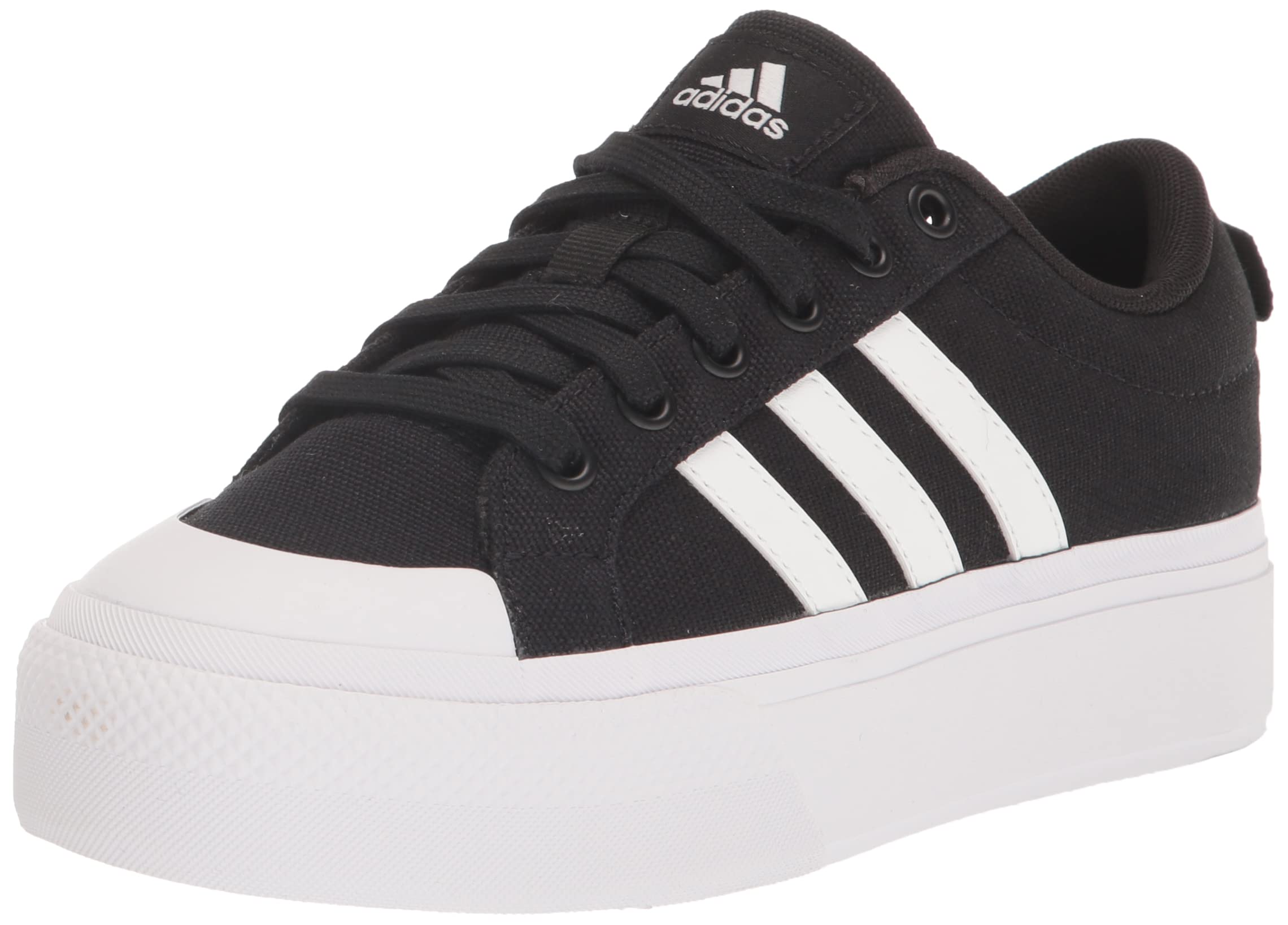 adidas Women's Bravada 2.0 Platform Shoes Skate: 7 Black/White/Black