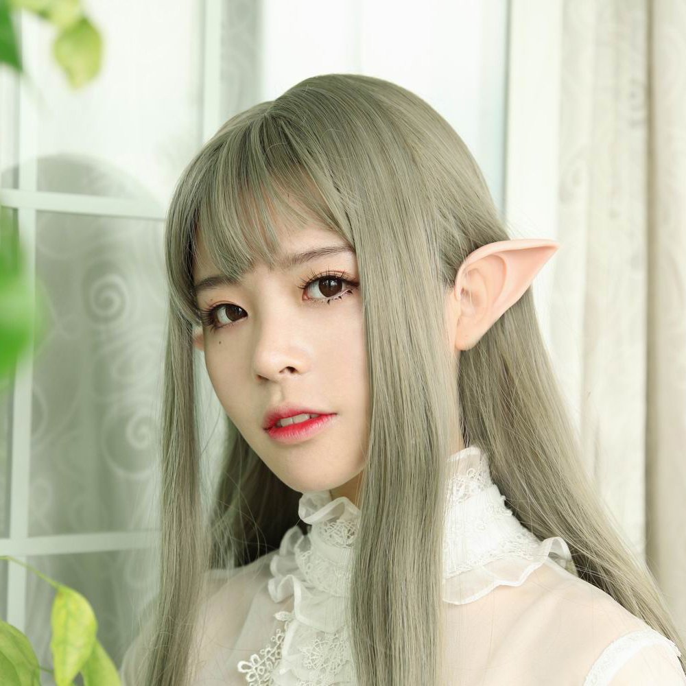 Secaden Cosplay Fairy Pixie Elf Ears Soft Pointed Ears Tips Anime Party Dress Up Costume Accessories (): 3 Styles