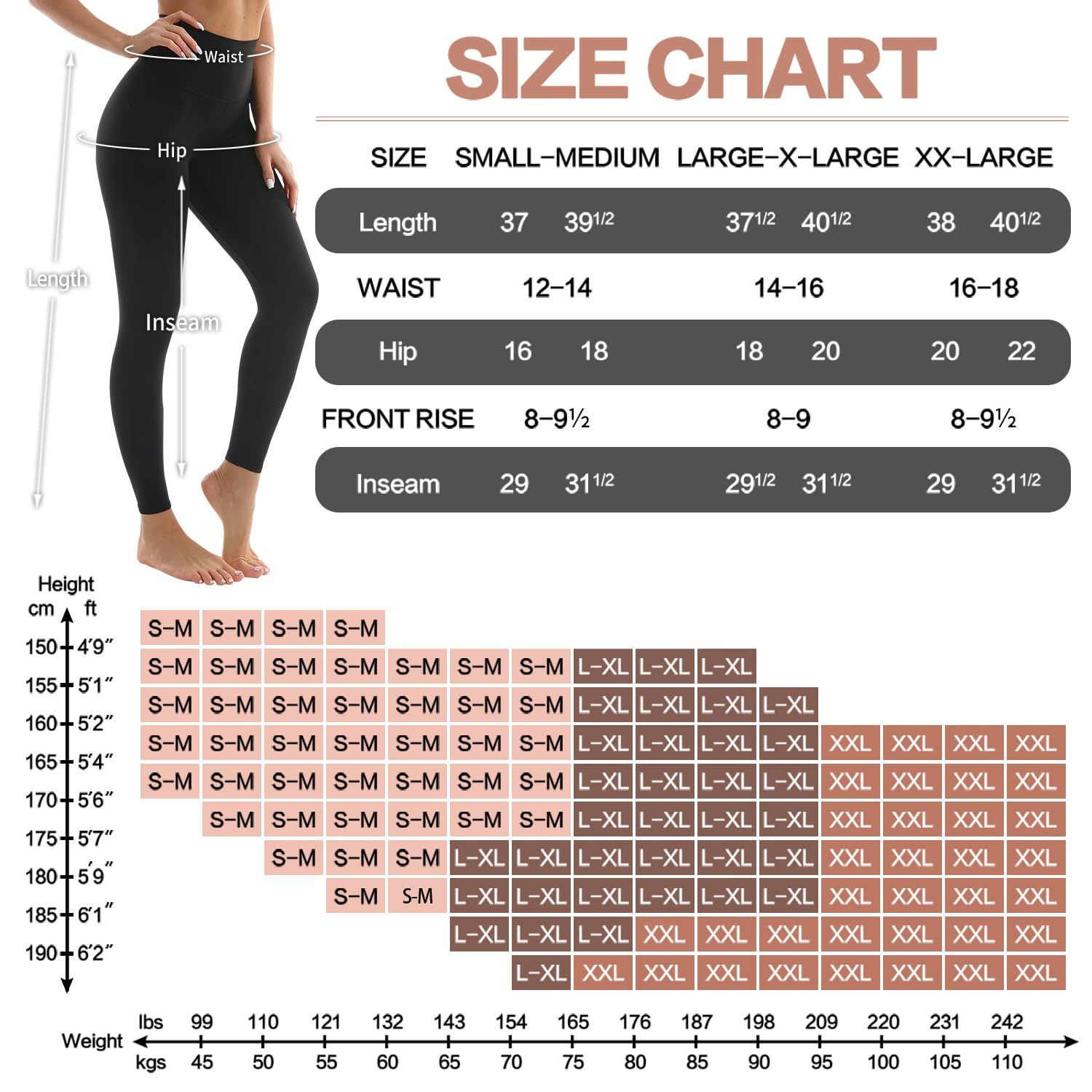 4 Pack Leggings for Women Butt Lift High Waisted Tummy Control No See-Through Yoga Pants Workout Running Leggings thumbnail 6