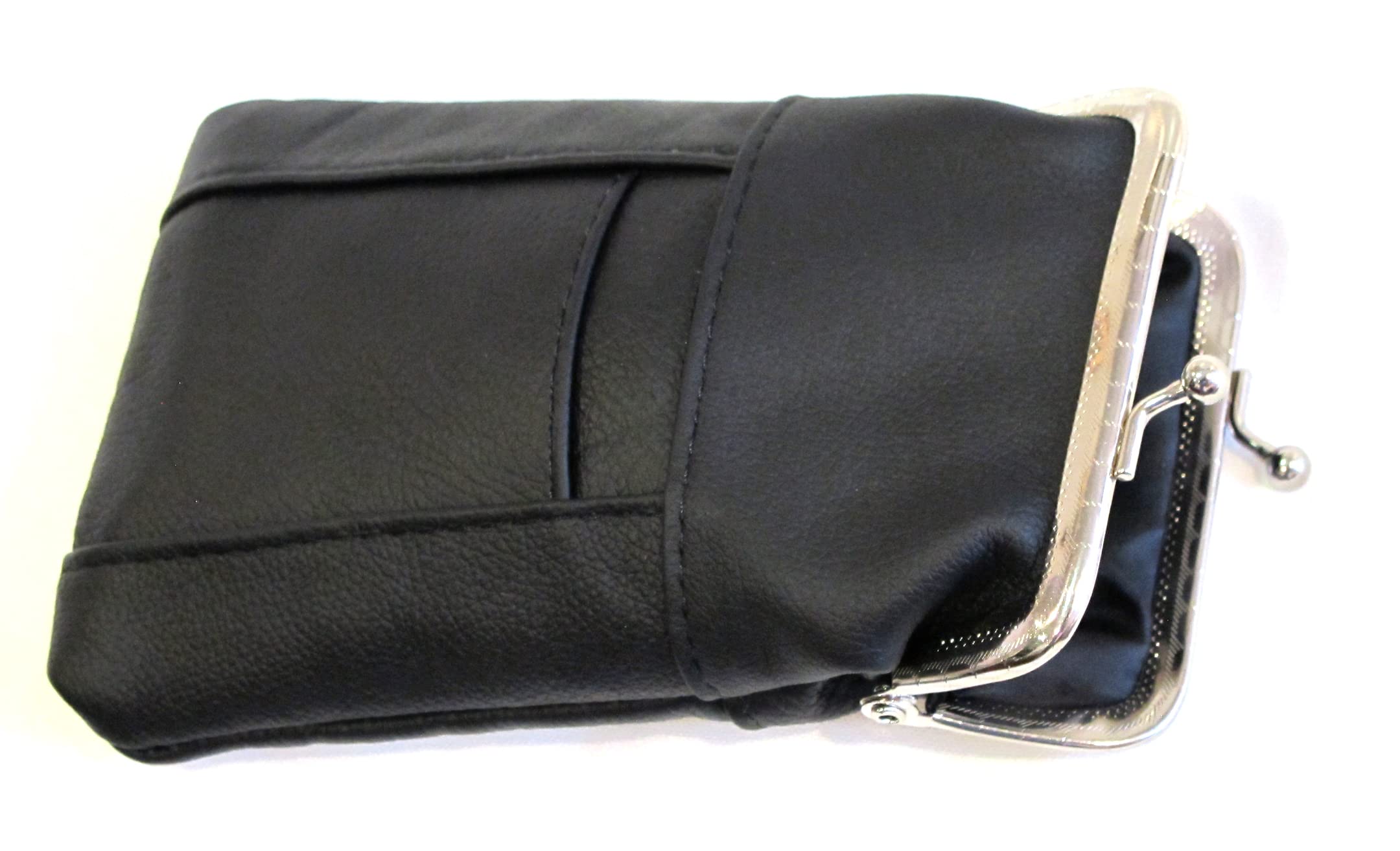 2pc 2 Color Set Genuine Leather Cigarette Case Pouch Fit 120's or Smaller Pack 1pc Black + 1pc Dark Pink: 2pc 2 Color Set Genuine Leather Cigarette Case Pouch Fit 120's or Smaller Pack 1pc Black + 1pc Dark Pink
