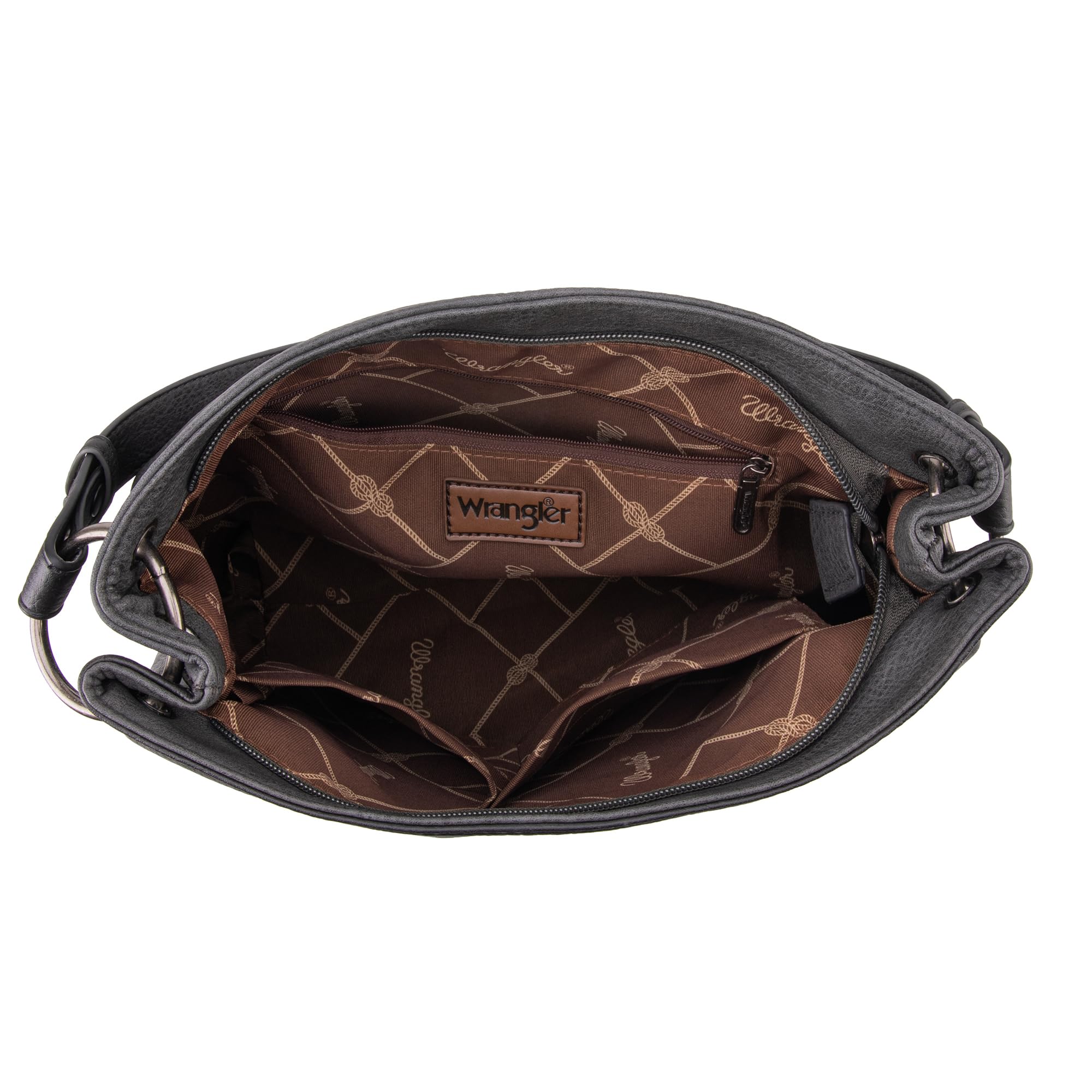 Wrangler Hobo Bags for Women Vegan Leather Top Handle Shoulder Purses and Handbags