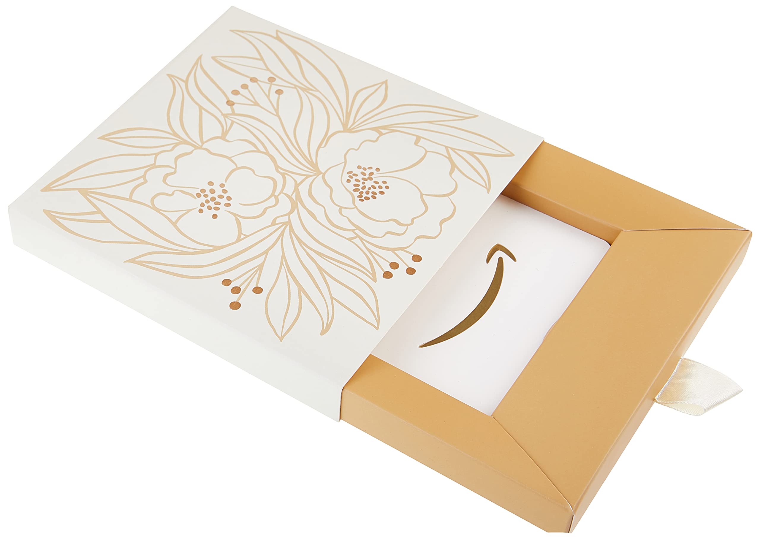 Amazon.com Gift Card in Various Gift Boxes: 0 White Floral Gift Box