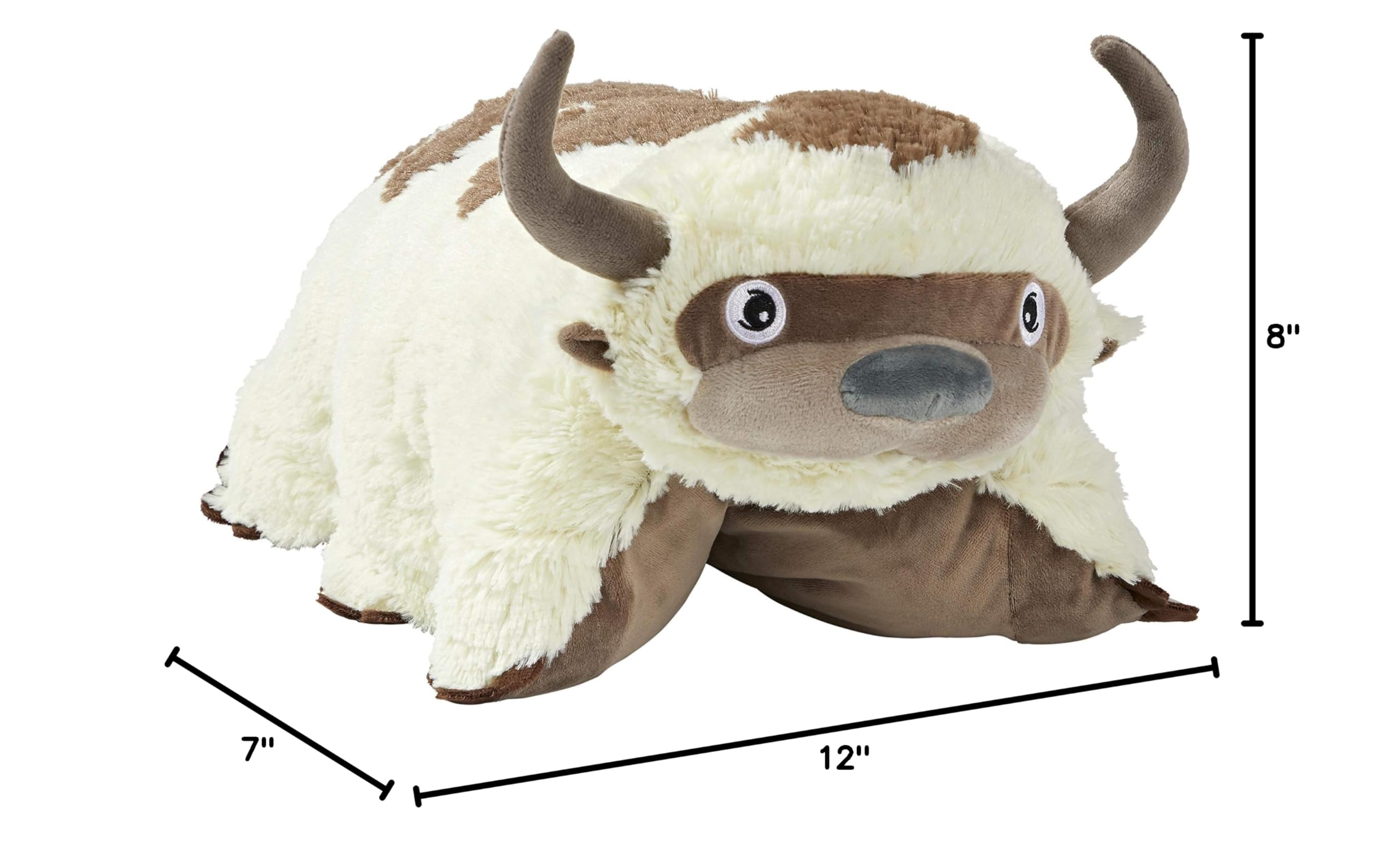 Pillow Pets 16” Appa Stuffed Animal, Nickelodeon Avatar The Last Airbender Plush Toy, white: Pillow Pets 16” Appa Stuffed Animal, Nickelodeon Avatar The Last Airbender Plush Toy, white