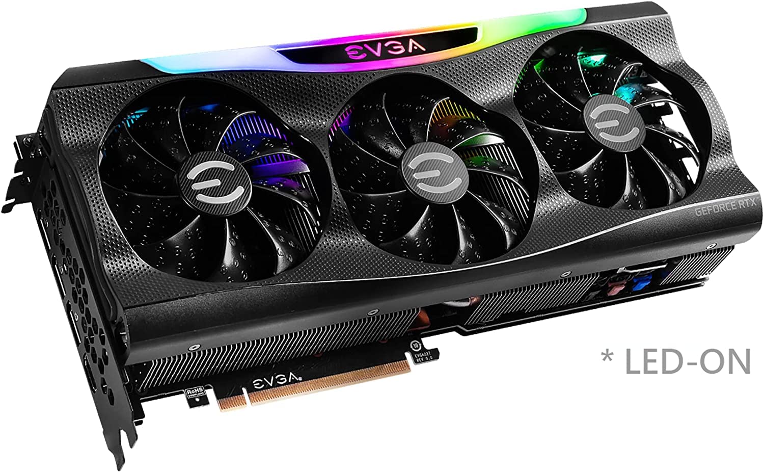 EVGA GeForce RTX 3090 FTW3 Ultra Gaming, 24GB GDDR6X, 10496 CUDA Cores, 1800MHz Boost Clock, 3x Fans, ARGB LED, Metal Backplate, PCIe 4, HDMI, DisplayPort, Desktop Compatible
