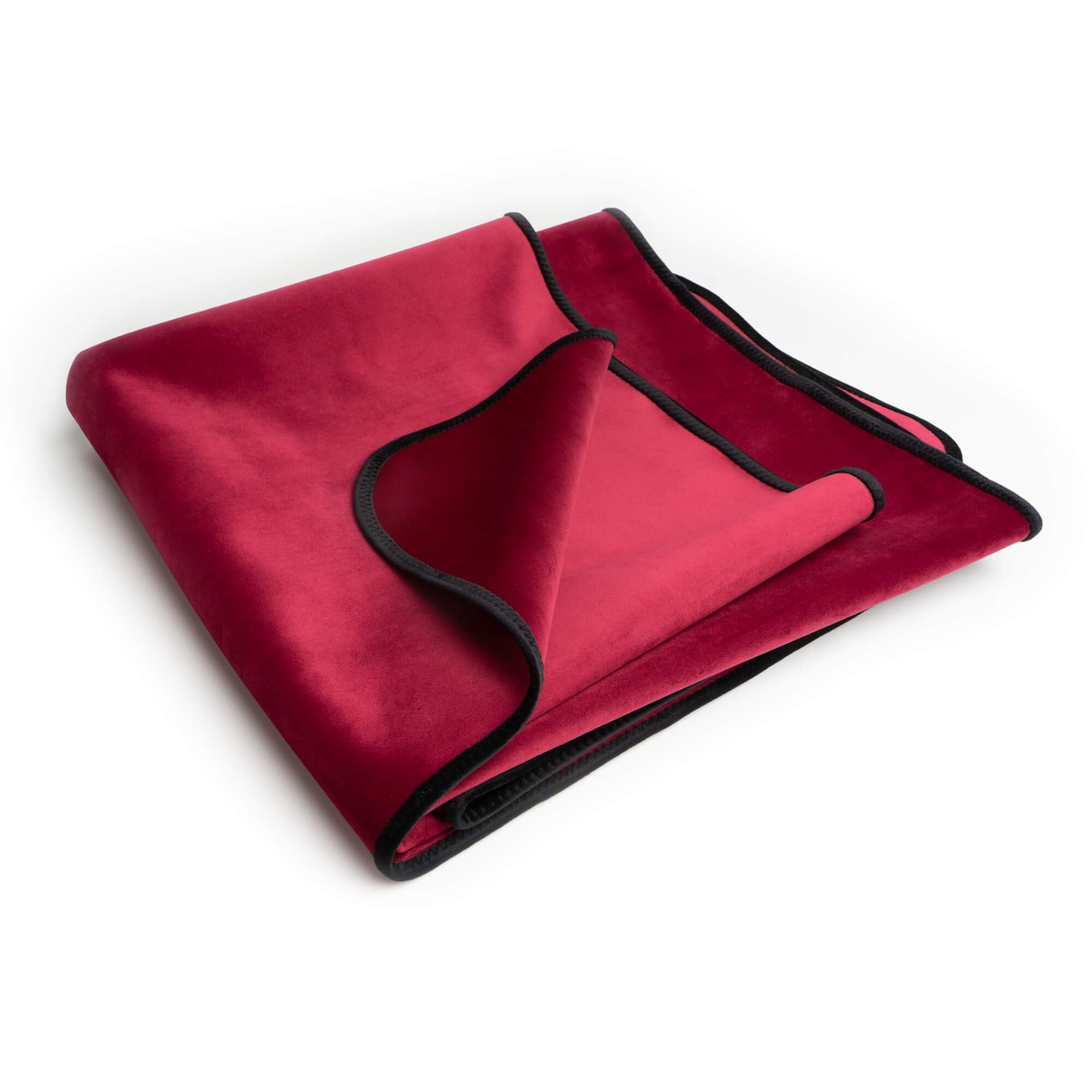 Liberator Fascinator Throw - Moisture-Proof Sensual Blanket, Mini Size, Microvelvet: Merlot