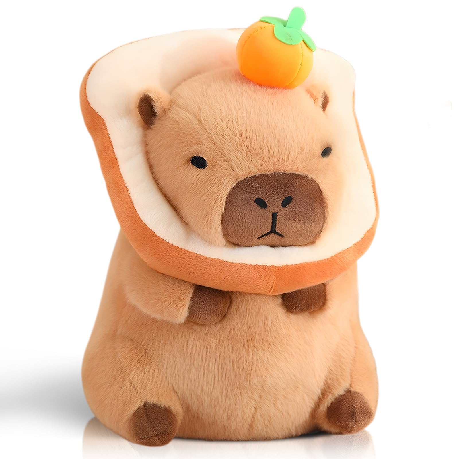 NXNYNZ 12 Inch Cute Capybara Plush Kawaii Soft Capybara Plush Doll Pillow with Bread Capybara Stuffed Aniamls Toys for Girls Kids Adults Birthdays Valentines Gift (): Capybara Stuffed Animals