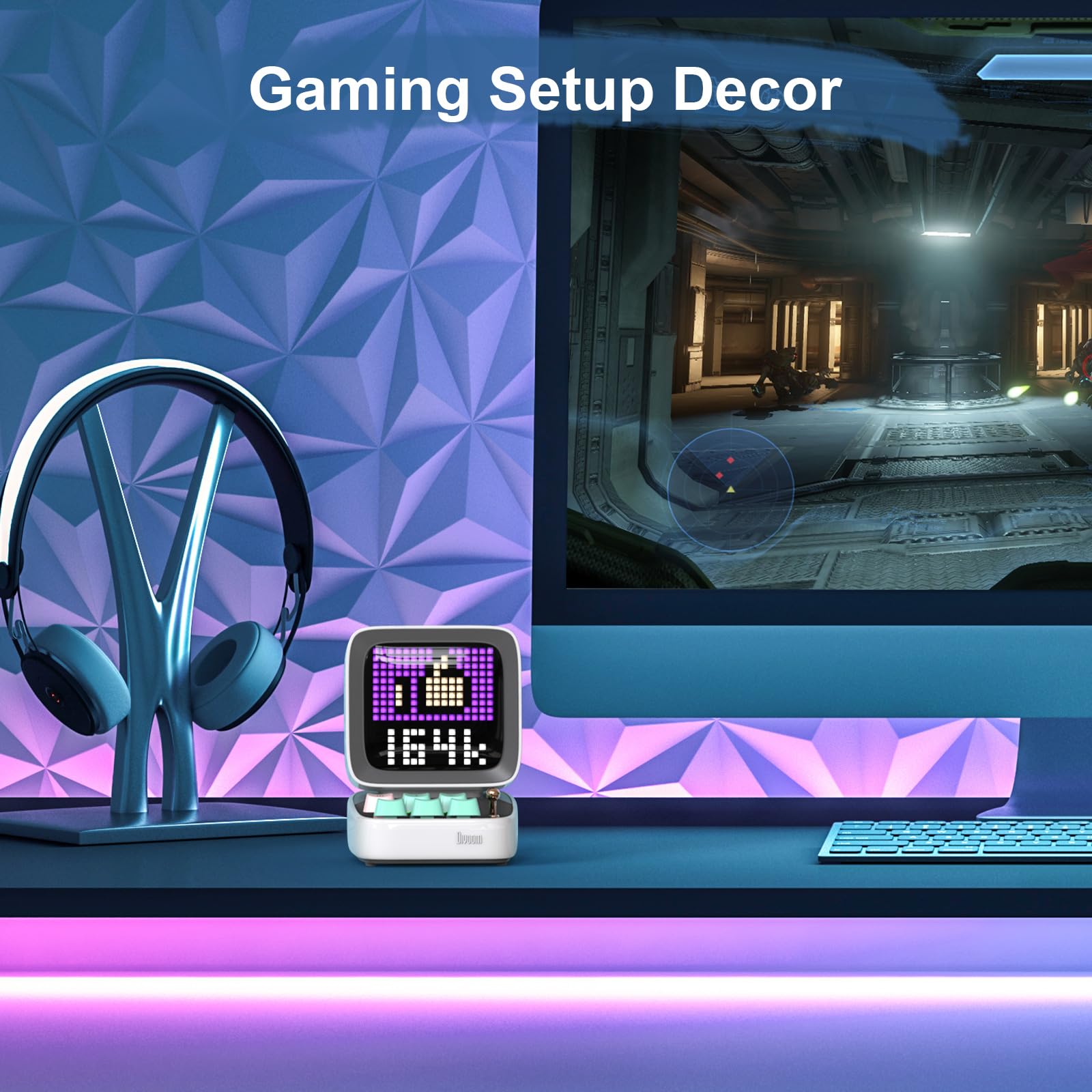 Divoom Ditoo Retro Pixel Art Game Bluetooth Speaker with 16X16 LED App Controlled Front Screen () thumbnail 4