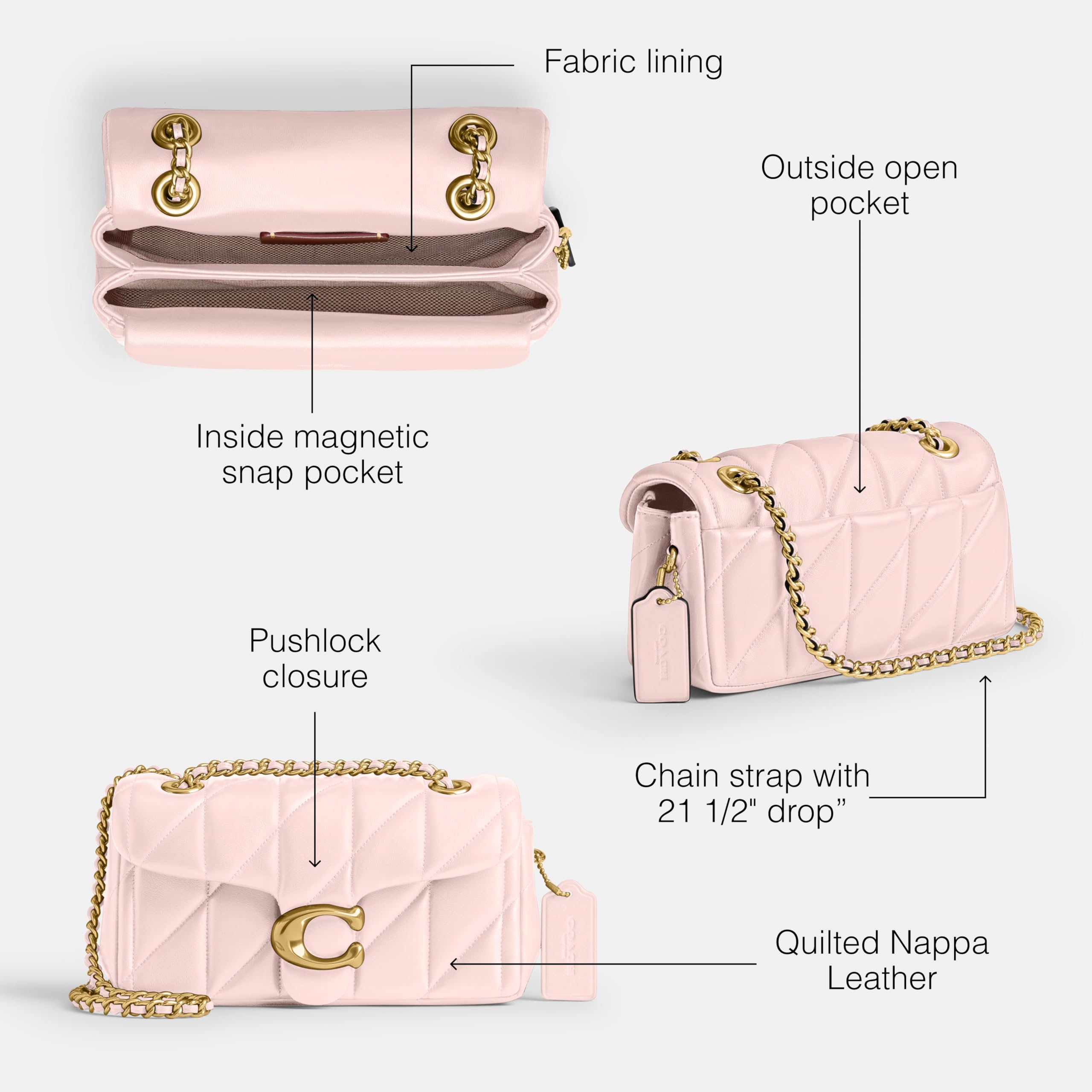 Coach Tabby Shoulder Bag 20: One Size Blush