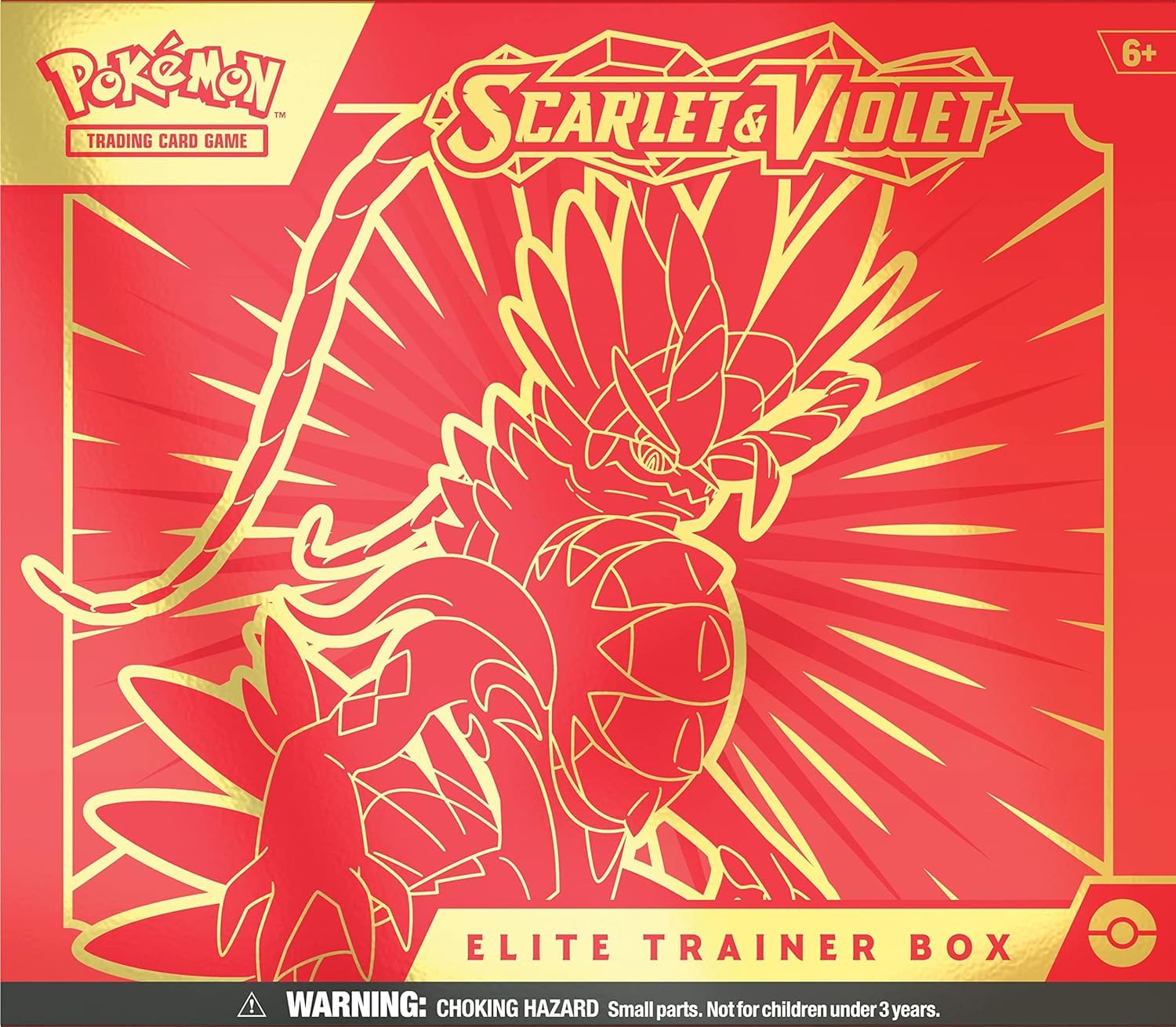 Pokémon TCG: Scarlet & Violet Elite Trainer Box (Miraidon Purple or Koraidon Red, ): Random Color