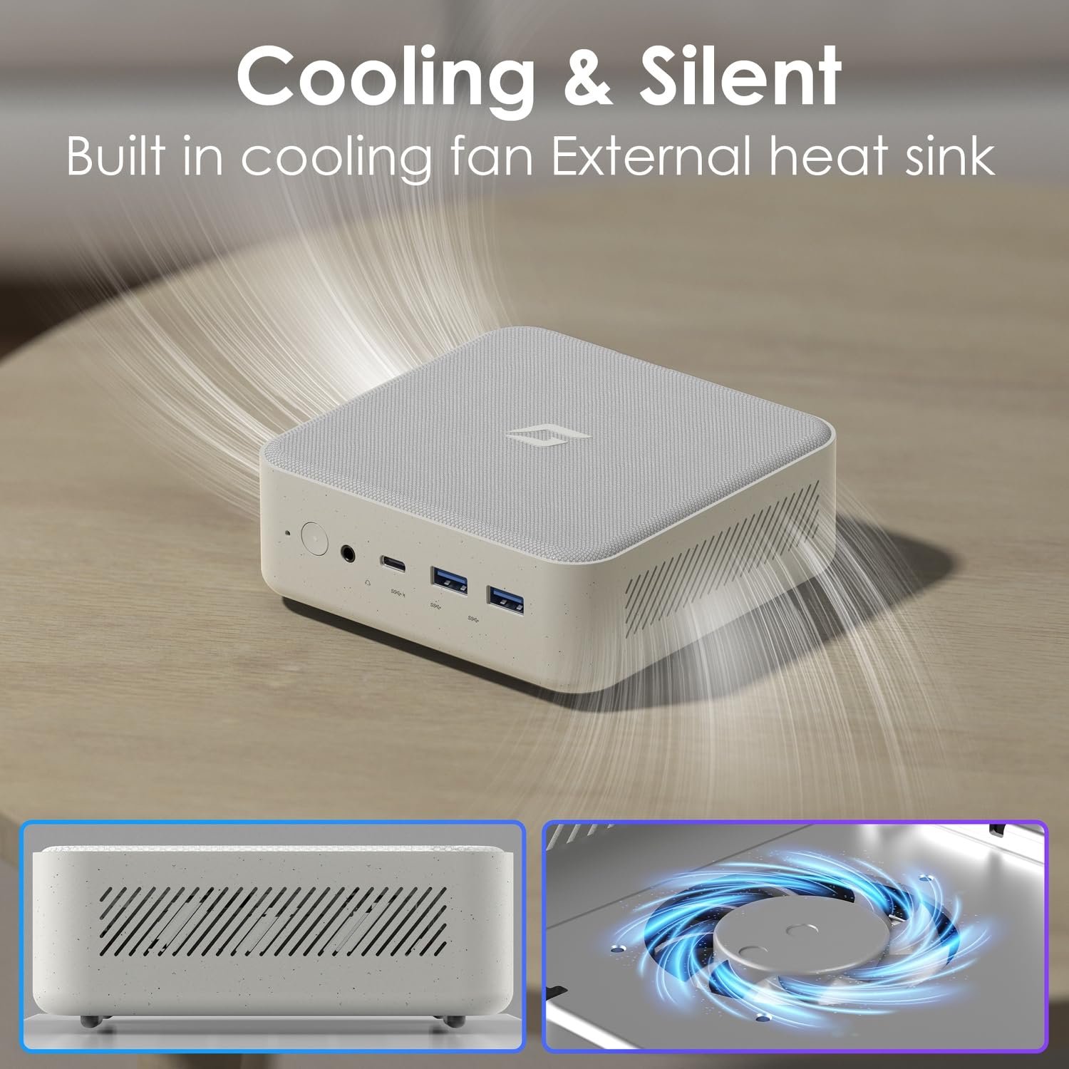 CyberGeek Mini PC Computers Gaming, AMD Ryzen 7 5700u (8C/16T,up to 4.3 GHz), Micro PC 64GB DDR4 RAM 2TB PCIe SSD, Small Desktop PC Supports 4K@60Hz/Triple Display/WiFi 5/BT5.0/HDMI+DP/Home/Office: 64GB RAM | 2TB SSD 5700U