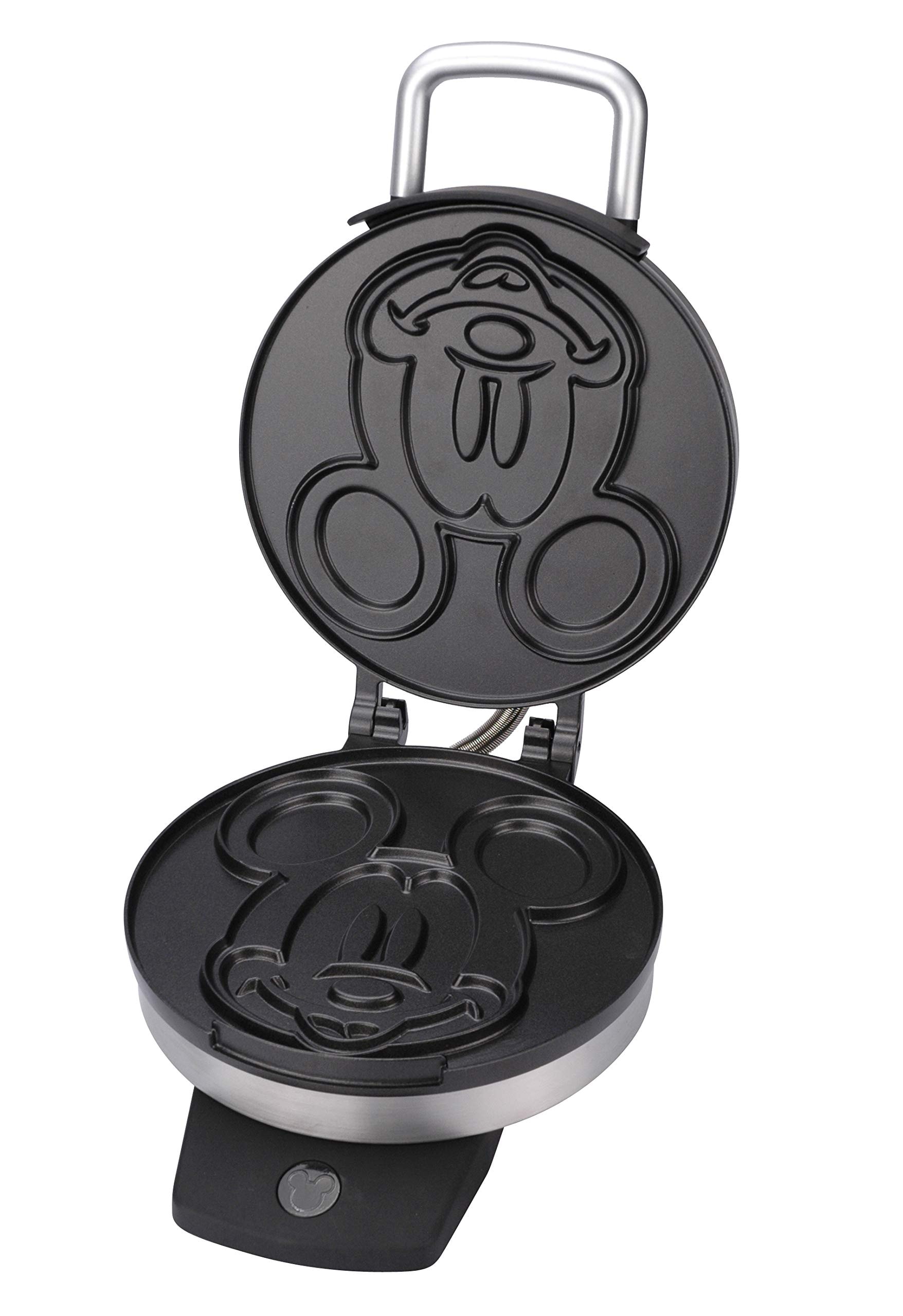 Disney Classic Mickey Waffle Maker by Select Brands - Disney Kitchen Appliances - Features Non-Stick Plates - Mickey Mouse Gift - 7" Waffles
